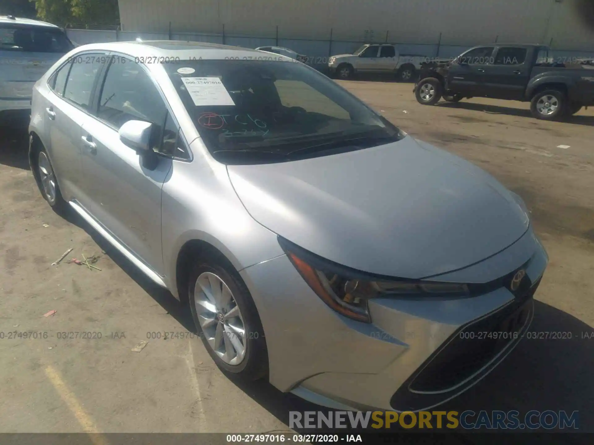 1 Photograph of a damaged car JTDFPRAEXLJ054411 TOYOTA COROLLA 2020