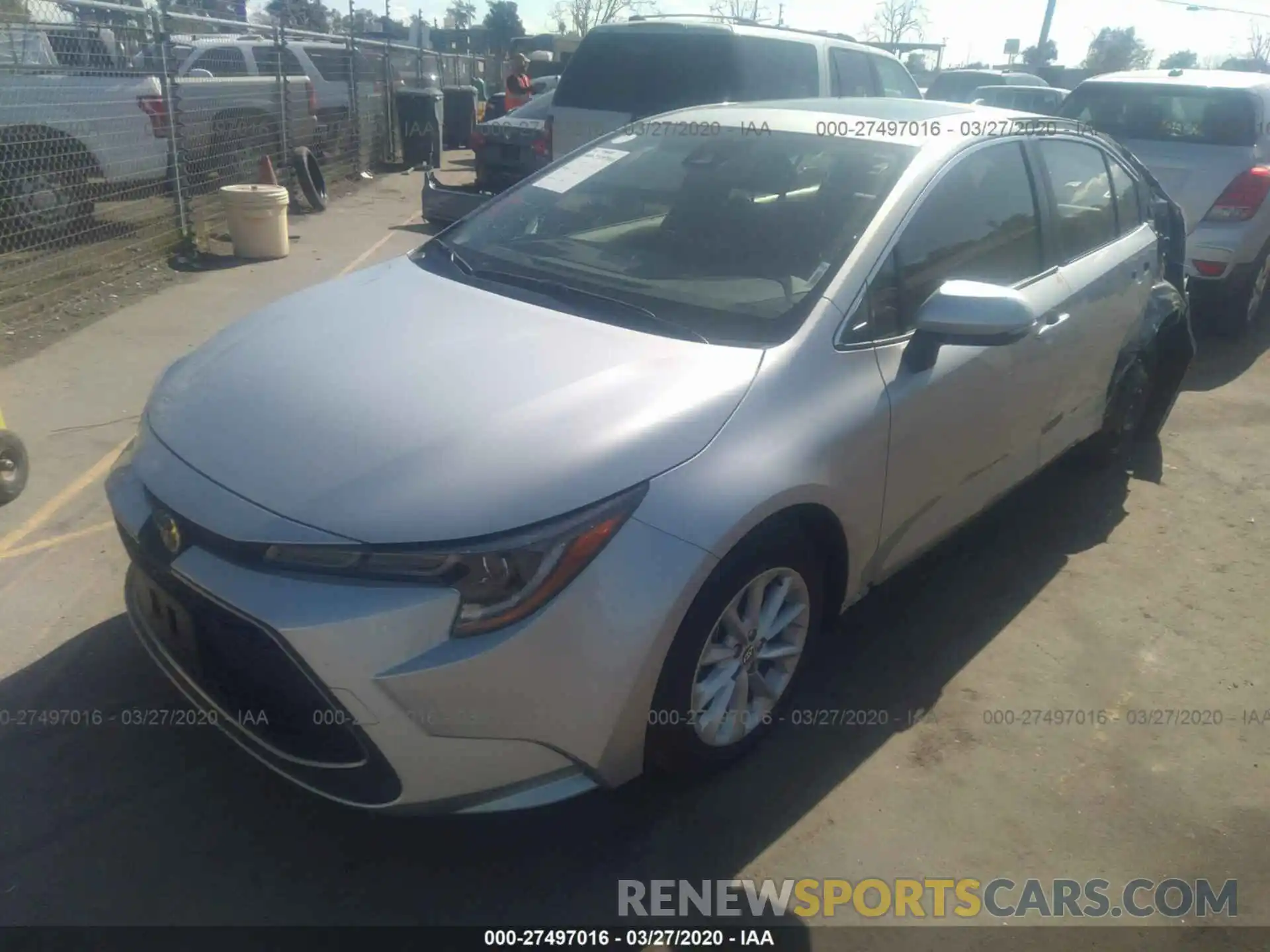 2 Photograph of a damaged car JTDFPRAEXLJ054411 TOYOTA COROLLA 2020