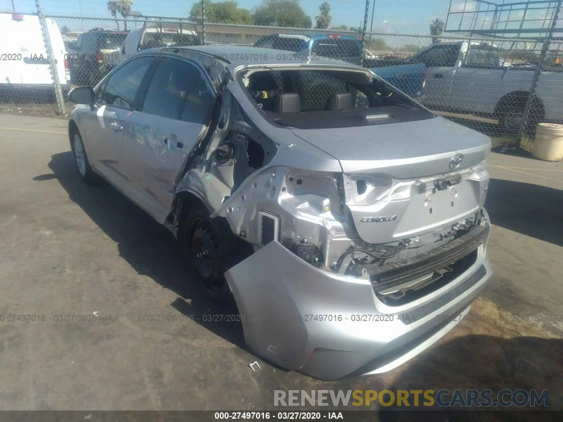 3 Photograph of a damaged car JTDFPRAEXLJ054411 TOYOTA COROLLA 2020