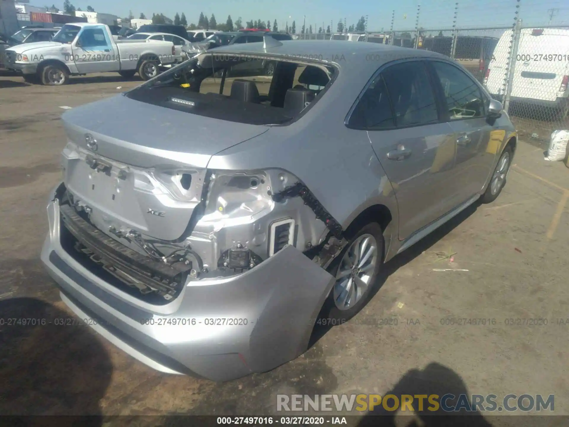 4 Photograph of a damaged car JTDFPRAEXLJ054411 TOYOTA COROLLA 2020