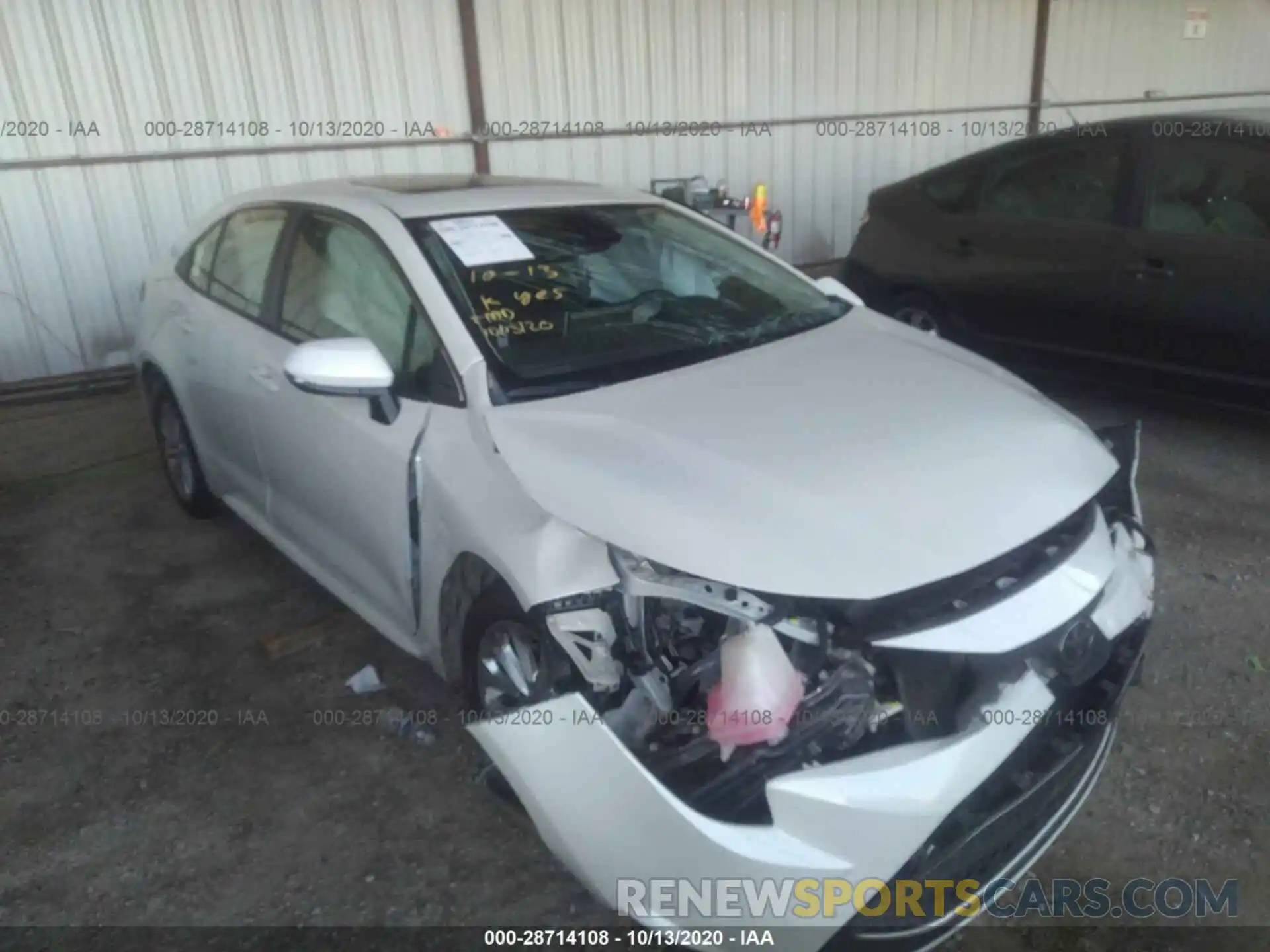 1 Photograph of a damaged car JTDFPRAEXLJ090549 TOYOTA COROLLA 2020