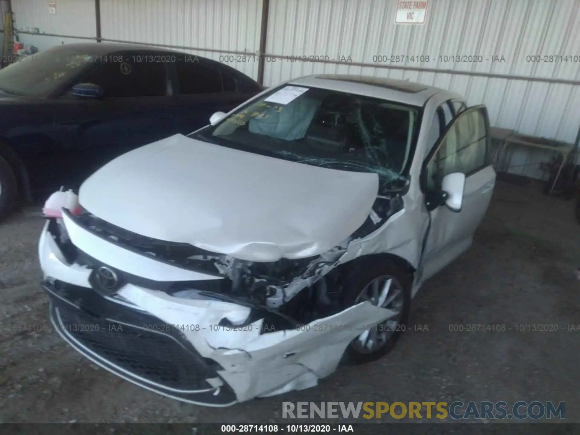 2 Photograph of a damaged car JTDFPRAEXLJ090549 TOYOTA COROLLA 2020