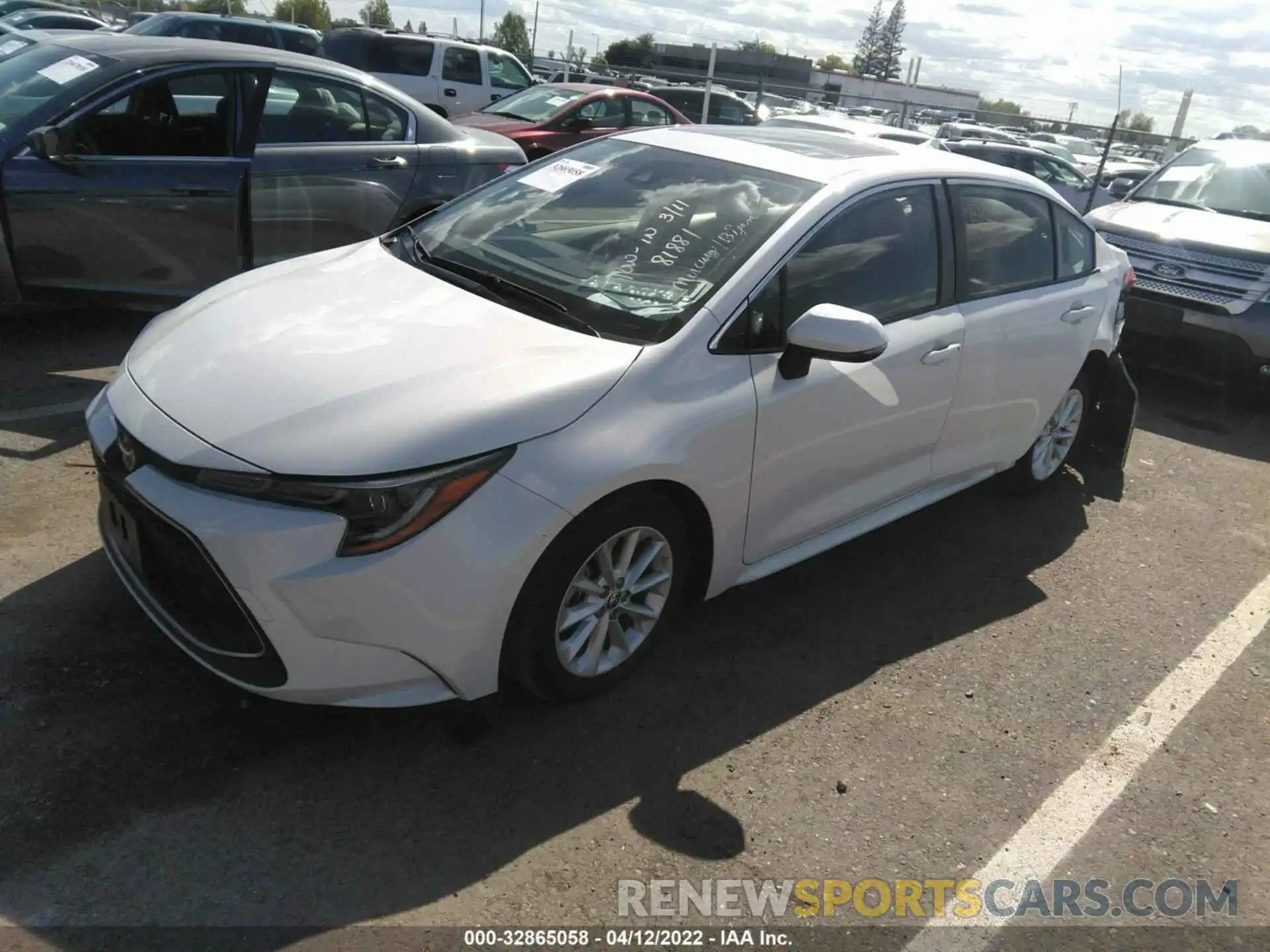 2 Photograph of a damaged car JTDFPRAEXLJ092995 TOYOTA COROLLA 2020