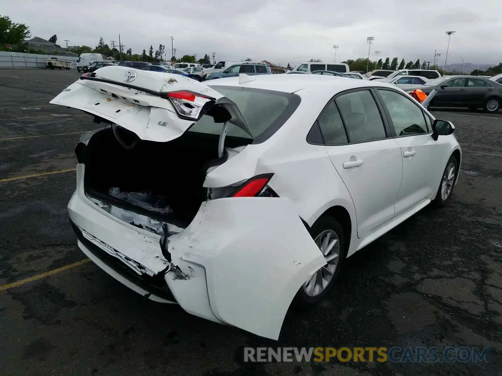 4 Photograph of a damaged car JTDHPRAE0LJ000348 TOYOTA COROLLA 2020