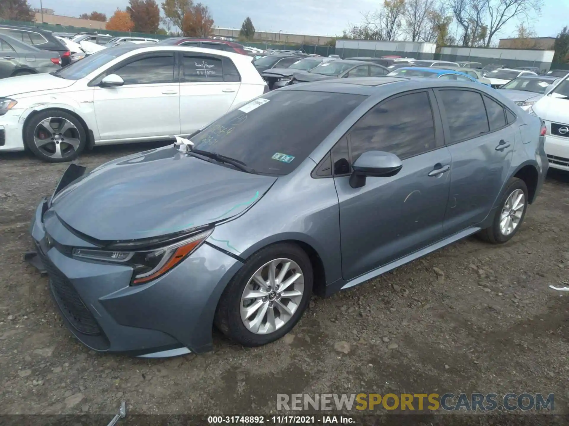 2 Photograph of a damaged car JTDHPRAE0LJ005212 TOYOTA COROLLA 2020