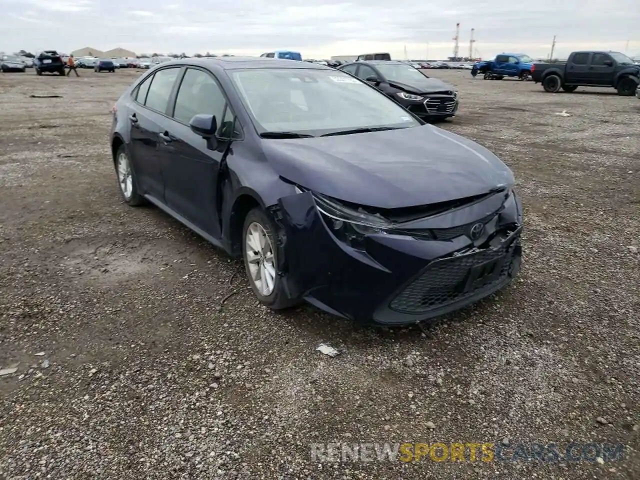 1 Photograph of a damaged car JTDHPRAE0LJ010586 TOYOTA COROLLA 2020