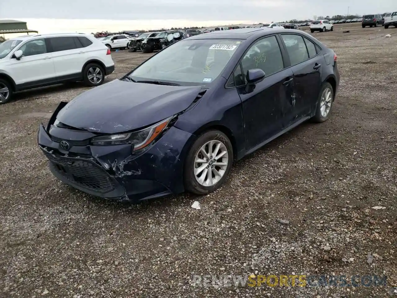 2 Photograph of a damaged car JTDHPRAE0LJ010586 TOYOTA COROLLA 2020