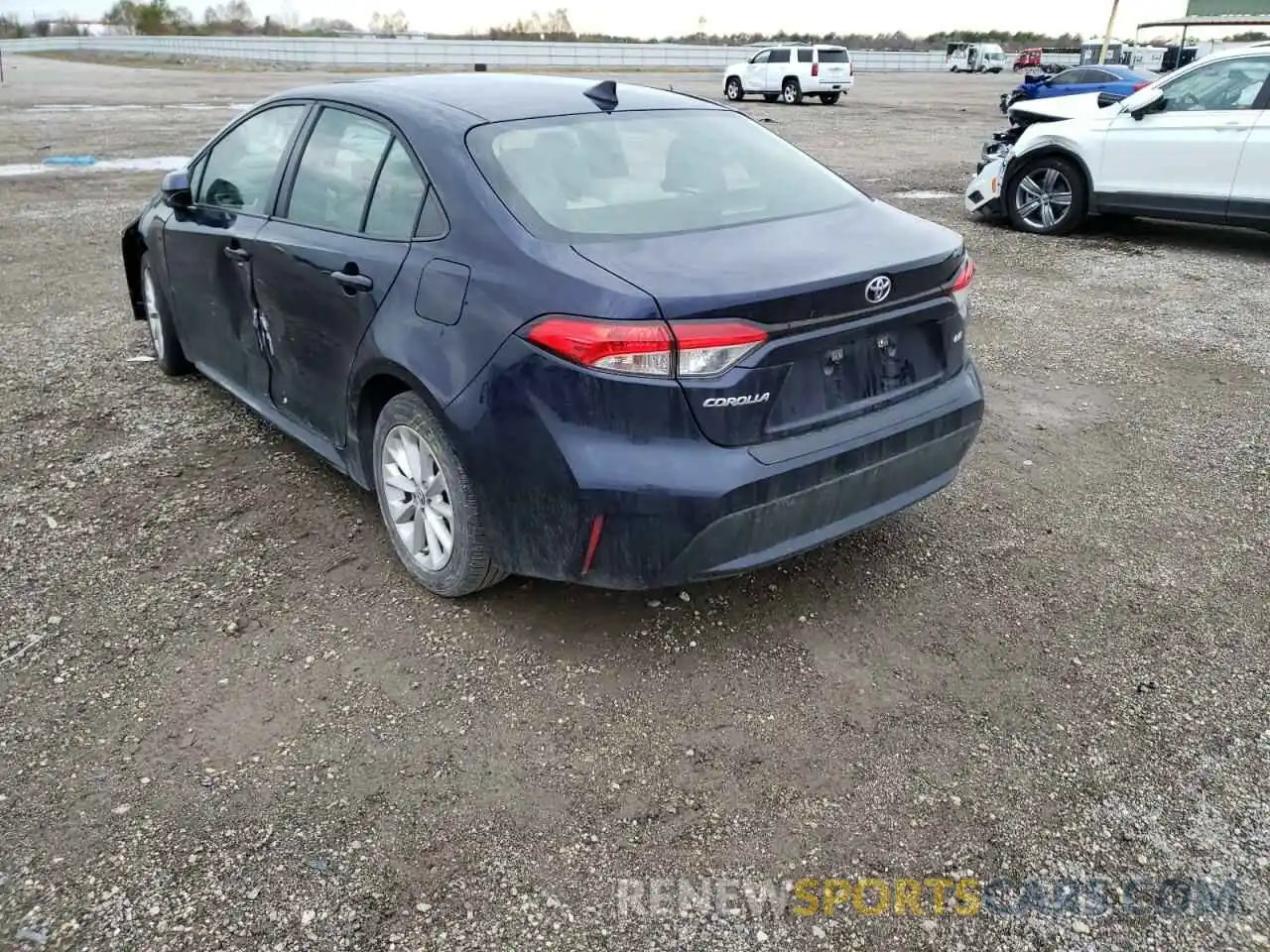 3 Photograph of a damaged car JTDHPRAE0LJ010586 TOYOTA COROLLA 2020