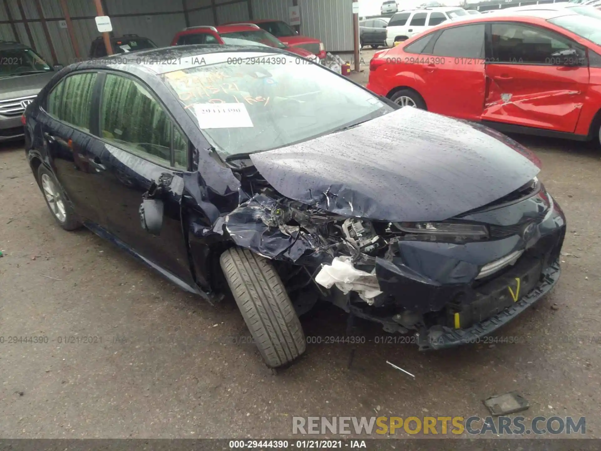 1 Photograph of a damaged car JTDHPRAE0LJ010944 TOYOTA COROLLA 2020