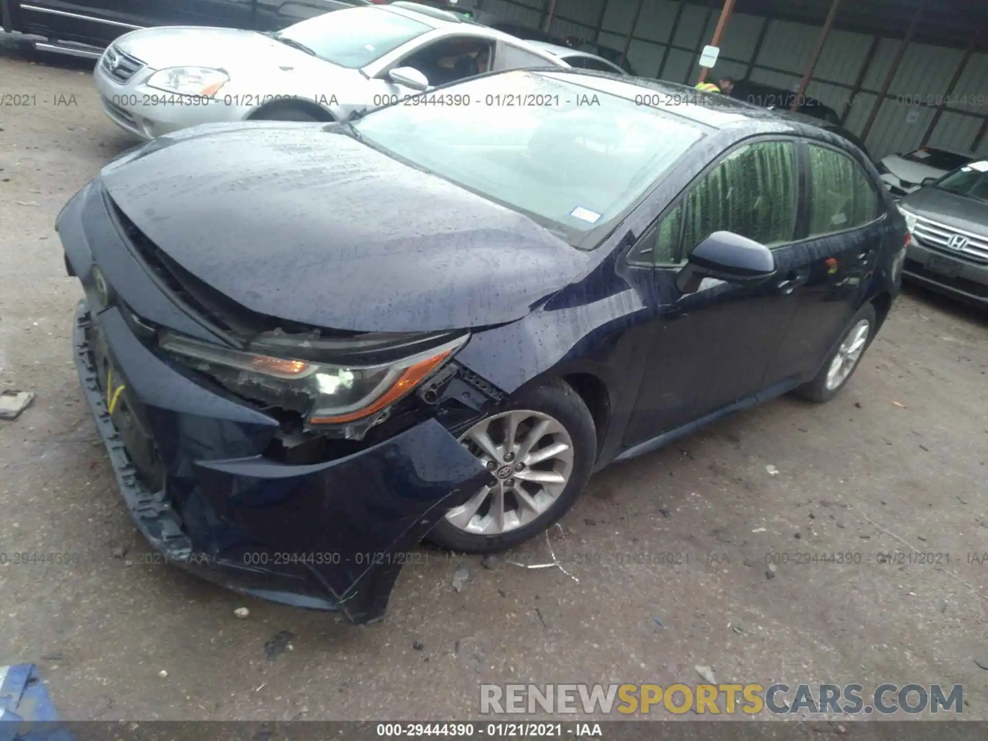 2 Фотография поврежденного автомобиля JTDHPRAE0LJ010944 TOYOTA COROLLA 2020