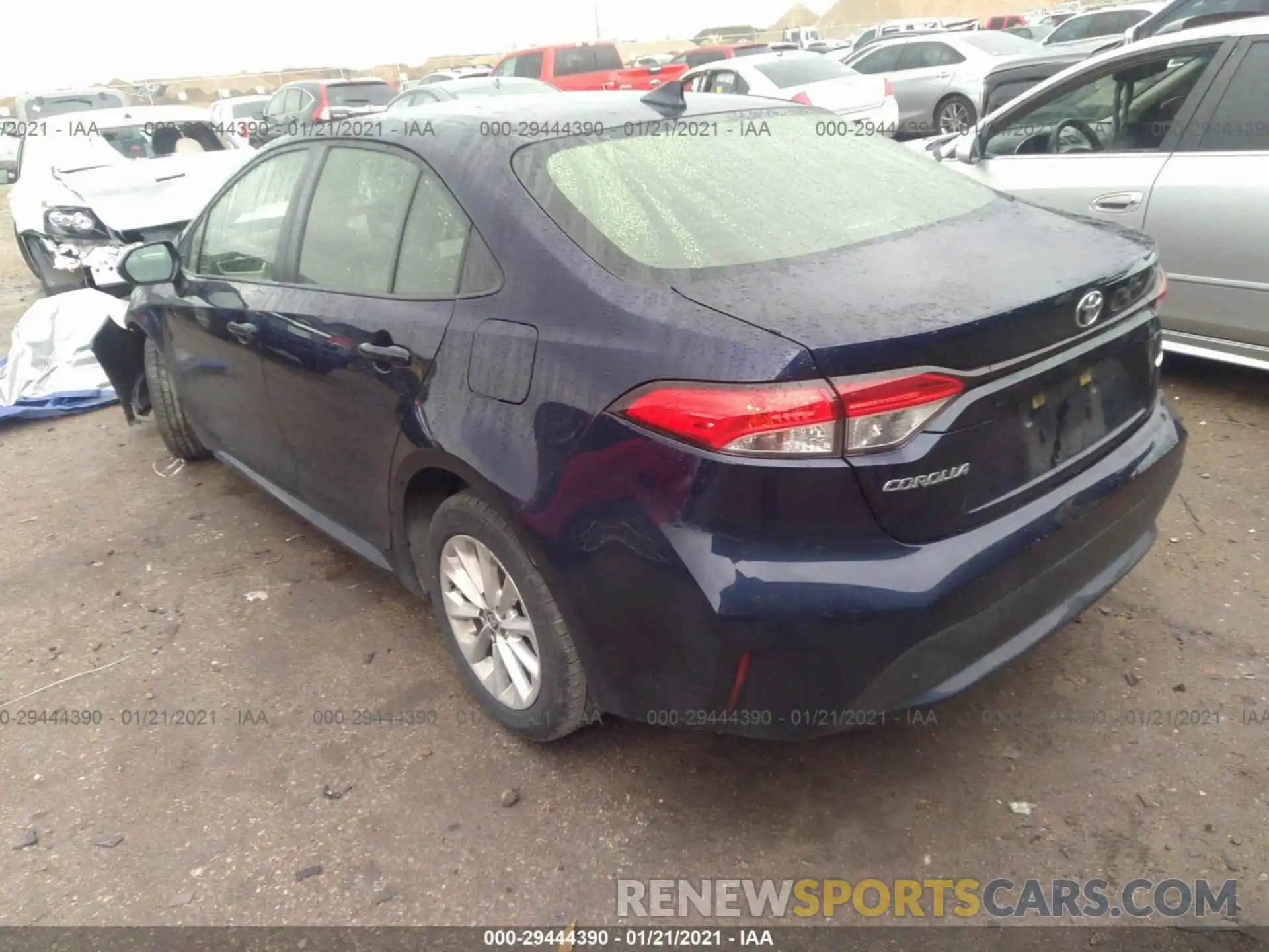 3 Photograph of a damaged car JTDHPRAE0LJ010944 TOYOTA COROLLA 2020