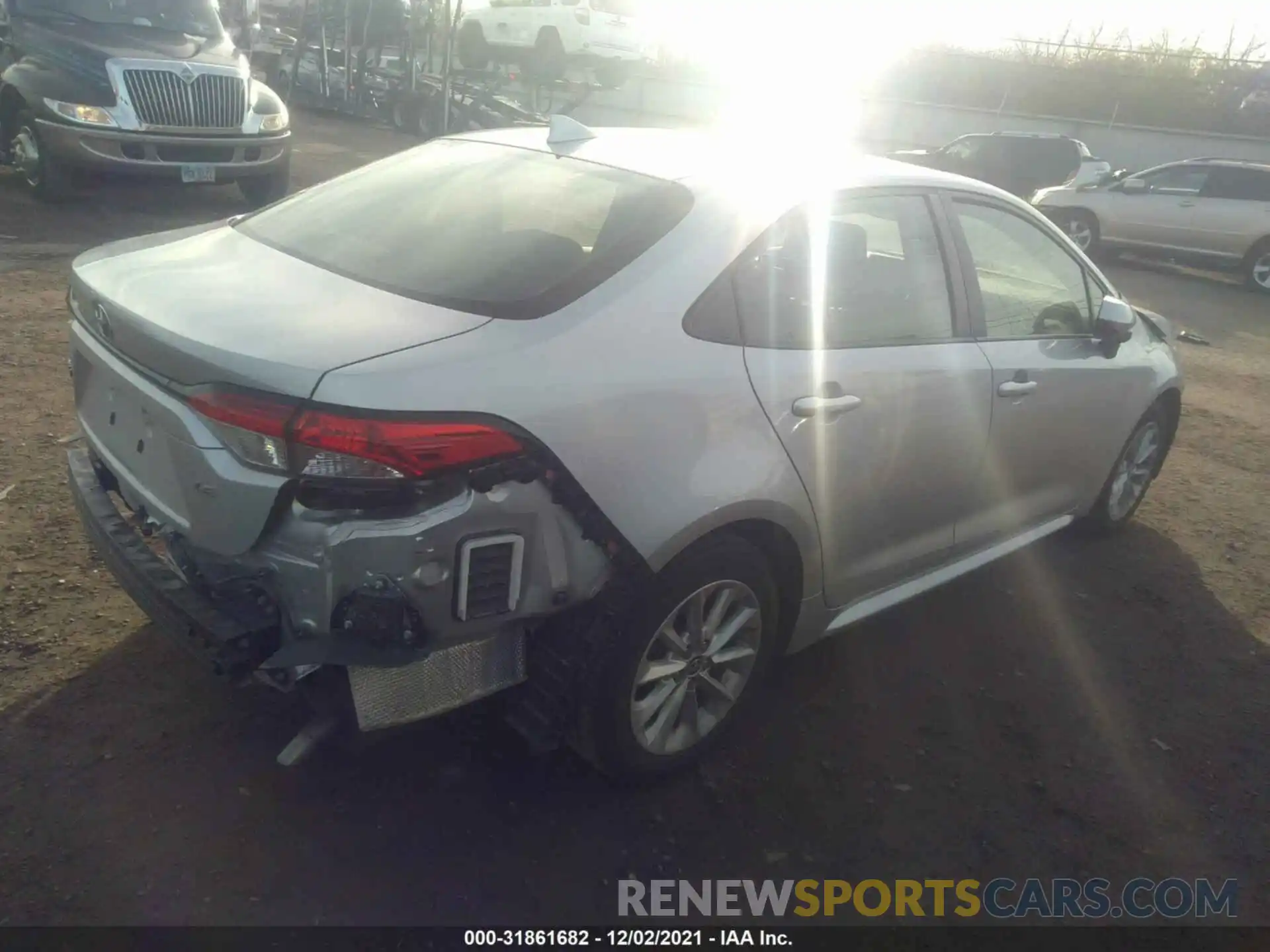 4 Photograph of a damaged car JTDHPRAE0LJ021667 TOYOTA COROLLA 2020