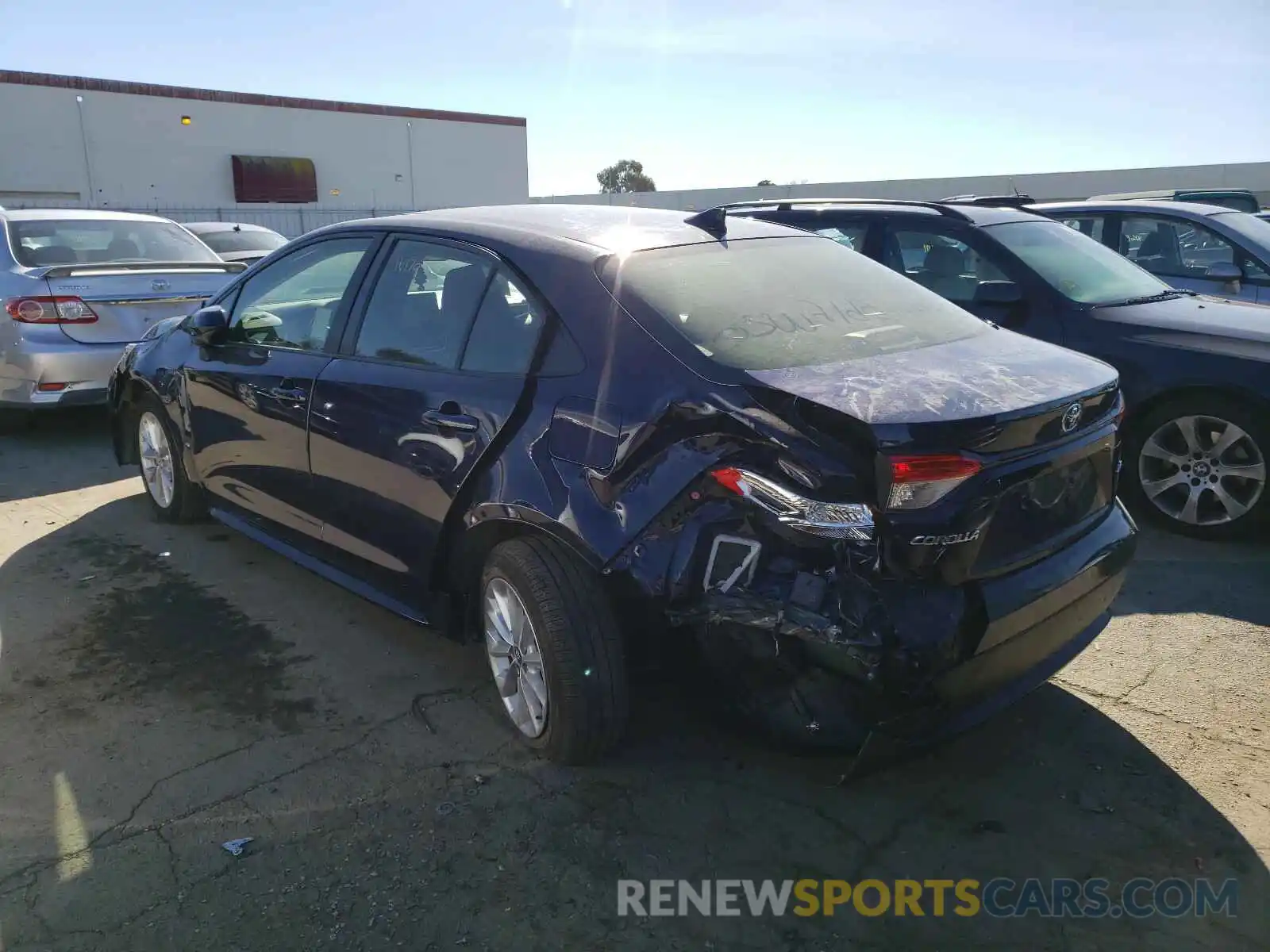 3 Photograph of a damaged car JTDHPRAE0LJ026657 TOYOTA COROLLA 2020