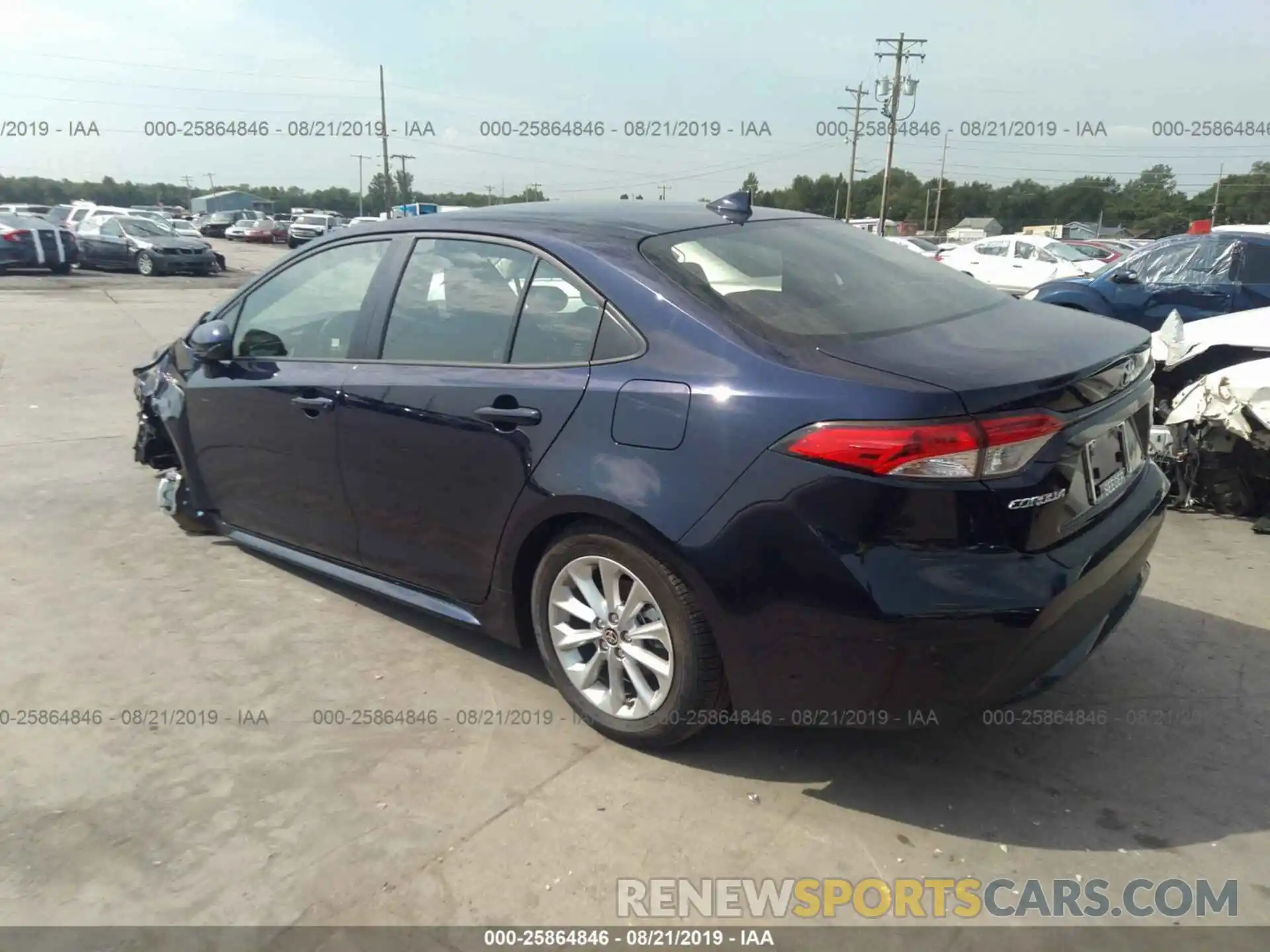 3 Photograph of a damaged car JTDHPRAE0LJ031325 TOYOTA COROLLA 2020