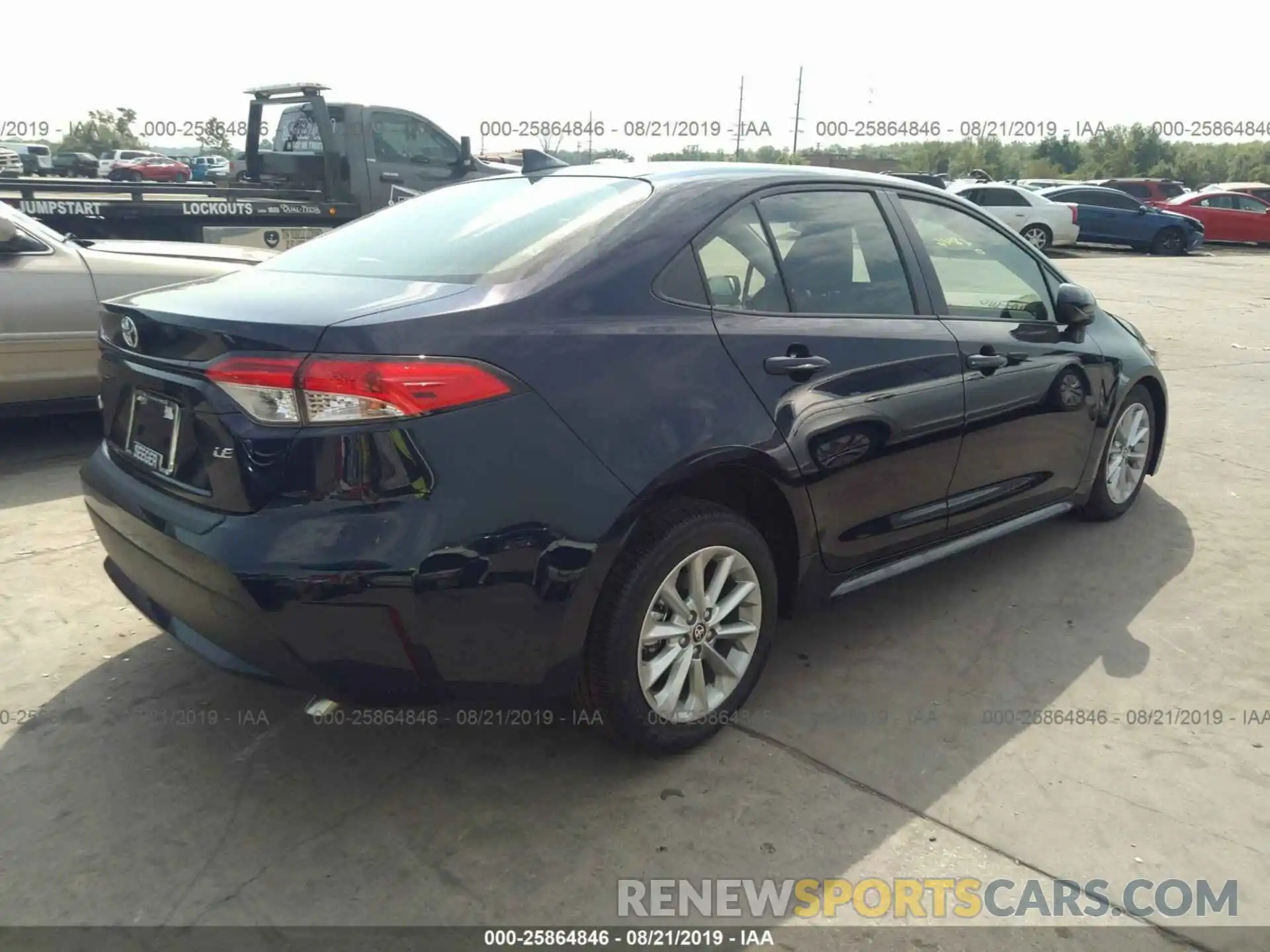 4 Photograph of a damaged car JTDHPRAE0LJ031325 TOYOTA COROLLA 2020