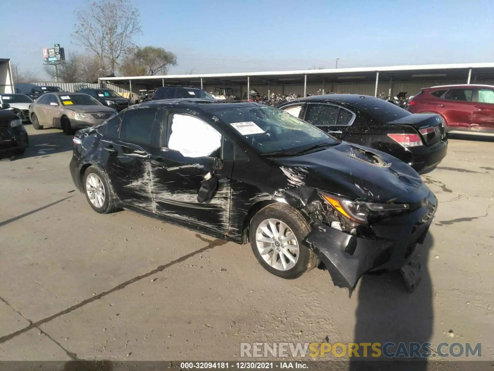 1 Photograph of a damaged car JTDHPRAE0LJ046620 TOYOTA COROLLA 2020