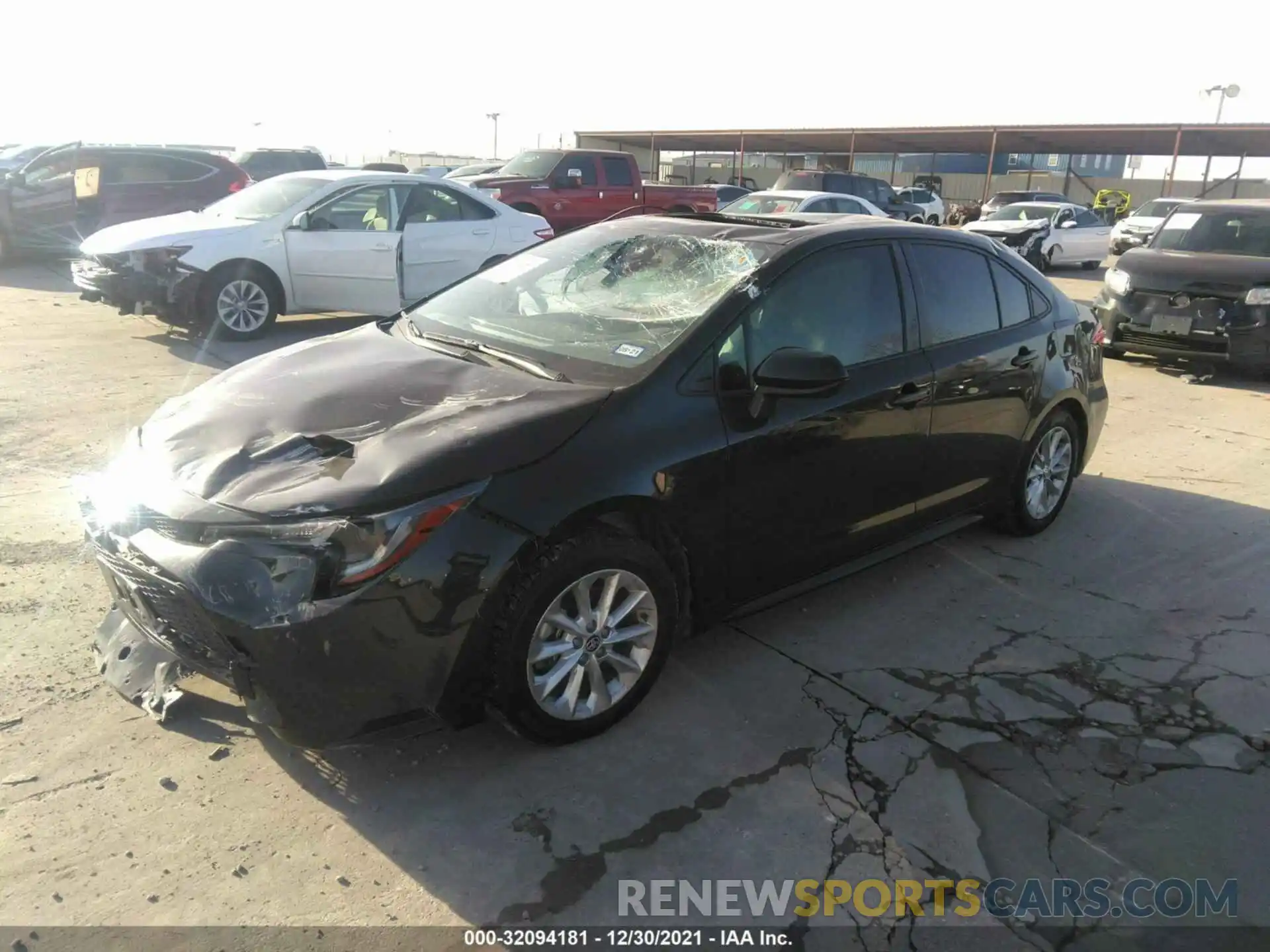 2 Photograph of a damaged car JTDHPRAE0LJ046620 TOYOTA COROLLA 2020