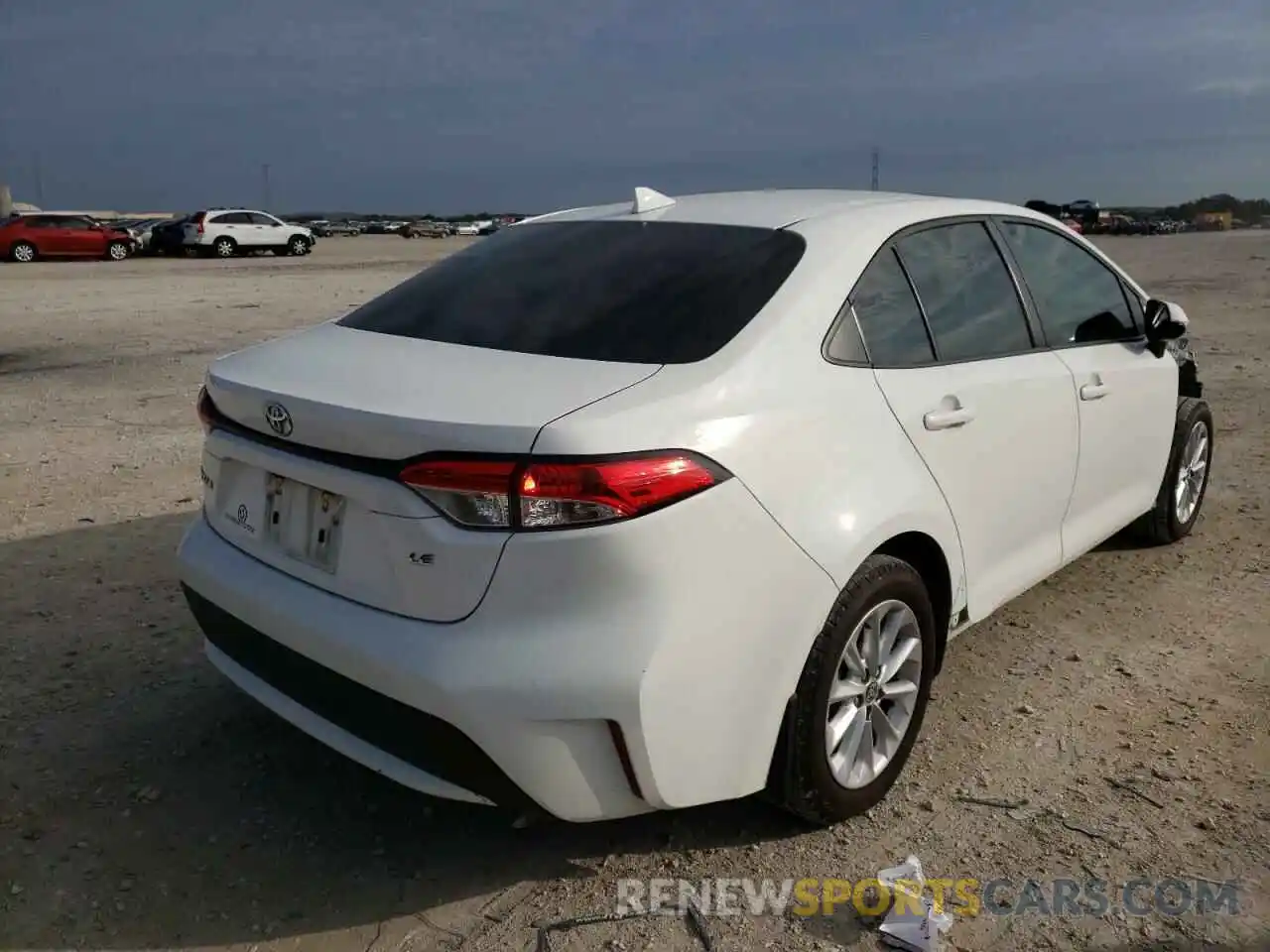 4 Photograph of a damaged car JTDHPRAE0LJ049307 TOYOTA COROLLA 2020