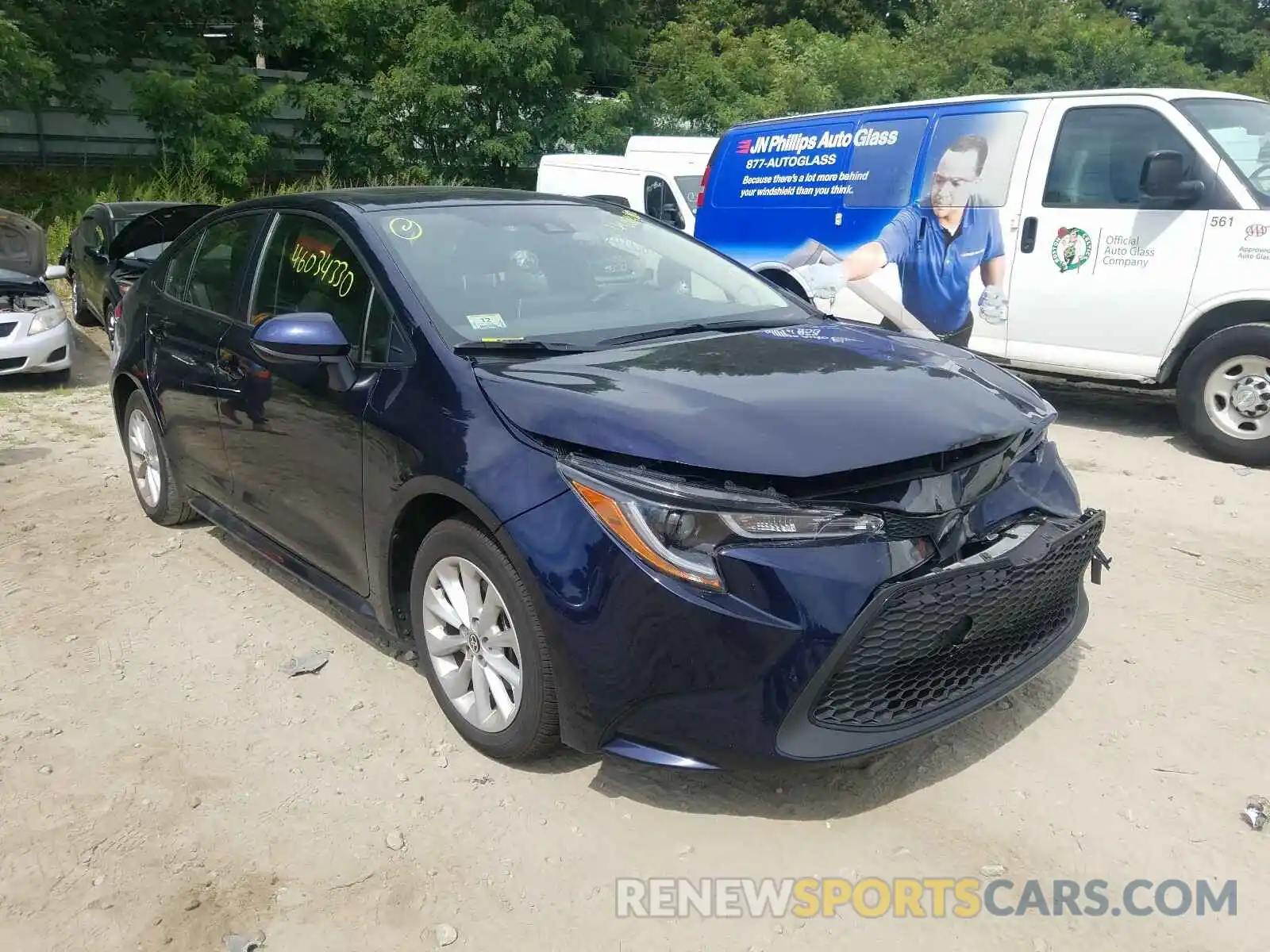 1 Photograph of a damaged car JTDHPRAE0LJ050490 TOYOTA COROLLA 2020