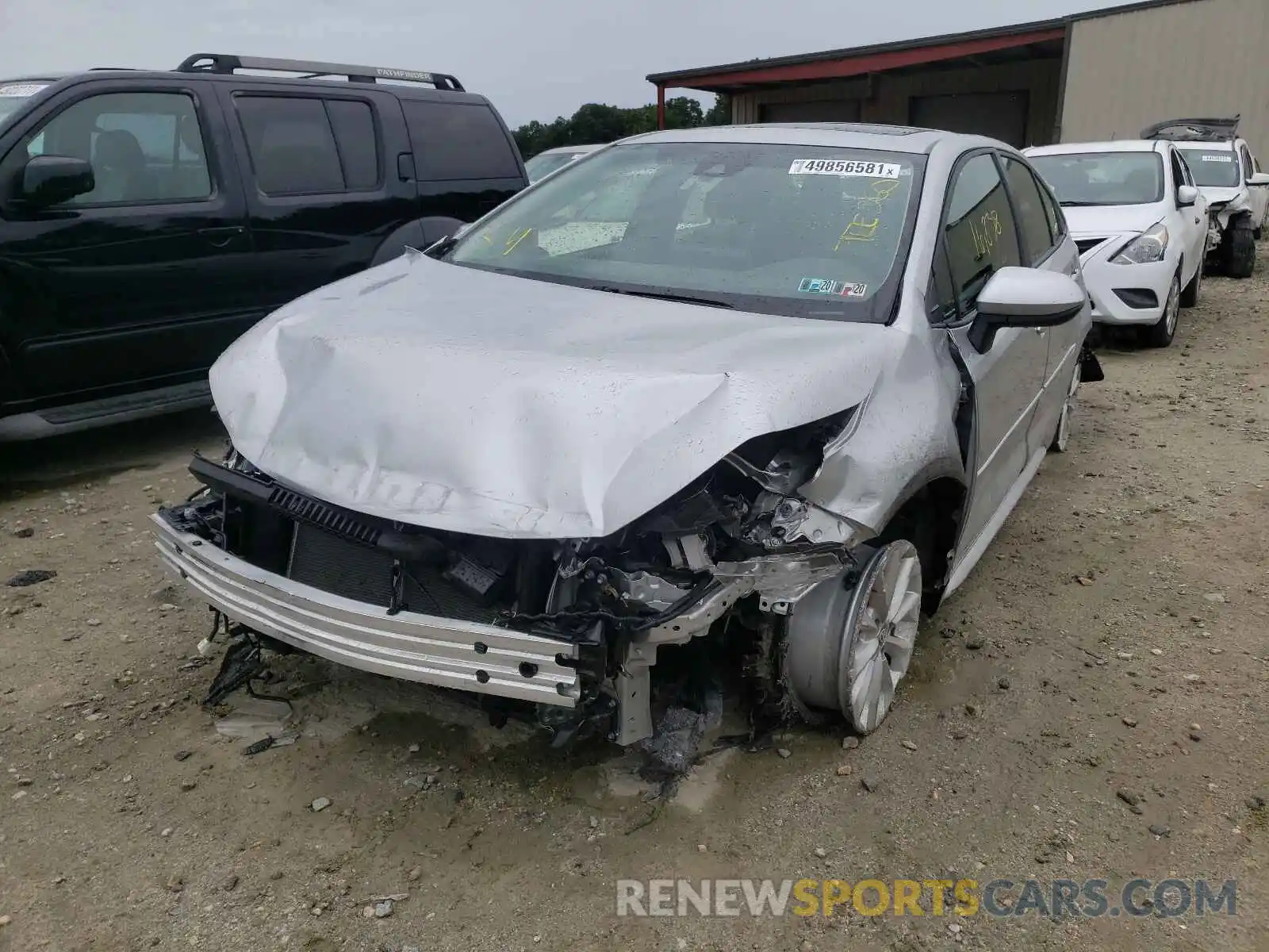 2 Photograph of a damaged car JTDHPRAE0LJ052014 TOYOTA COROLLA 2020