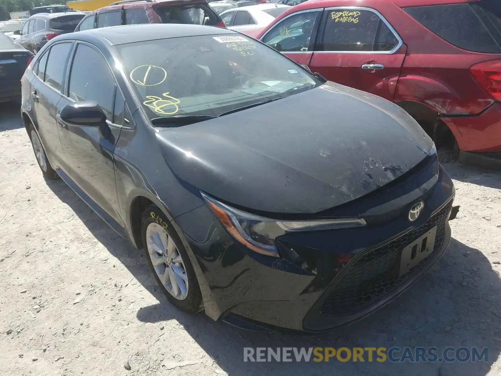 1 Photograph of a damaged car JTDHPRAE0LJ057018 TOYOTA COROLLA 2020