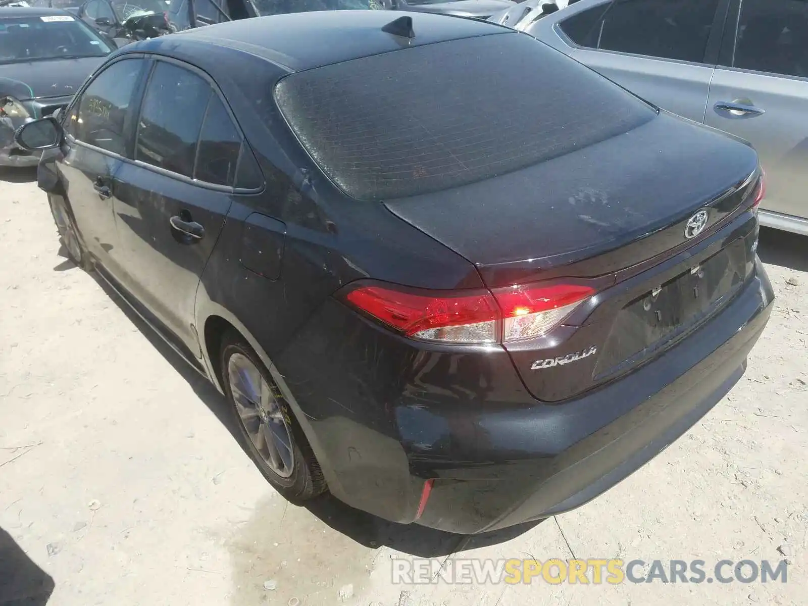 3 Photograph of a damaged car JTDHPRAE0LJ057018 TOYOTA COROLLA 2020