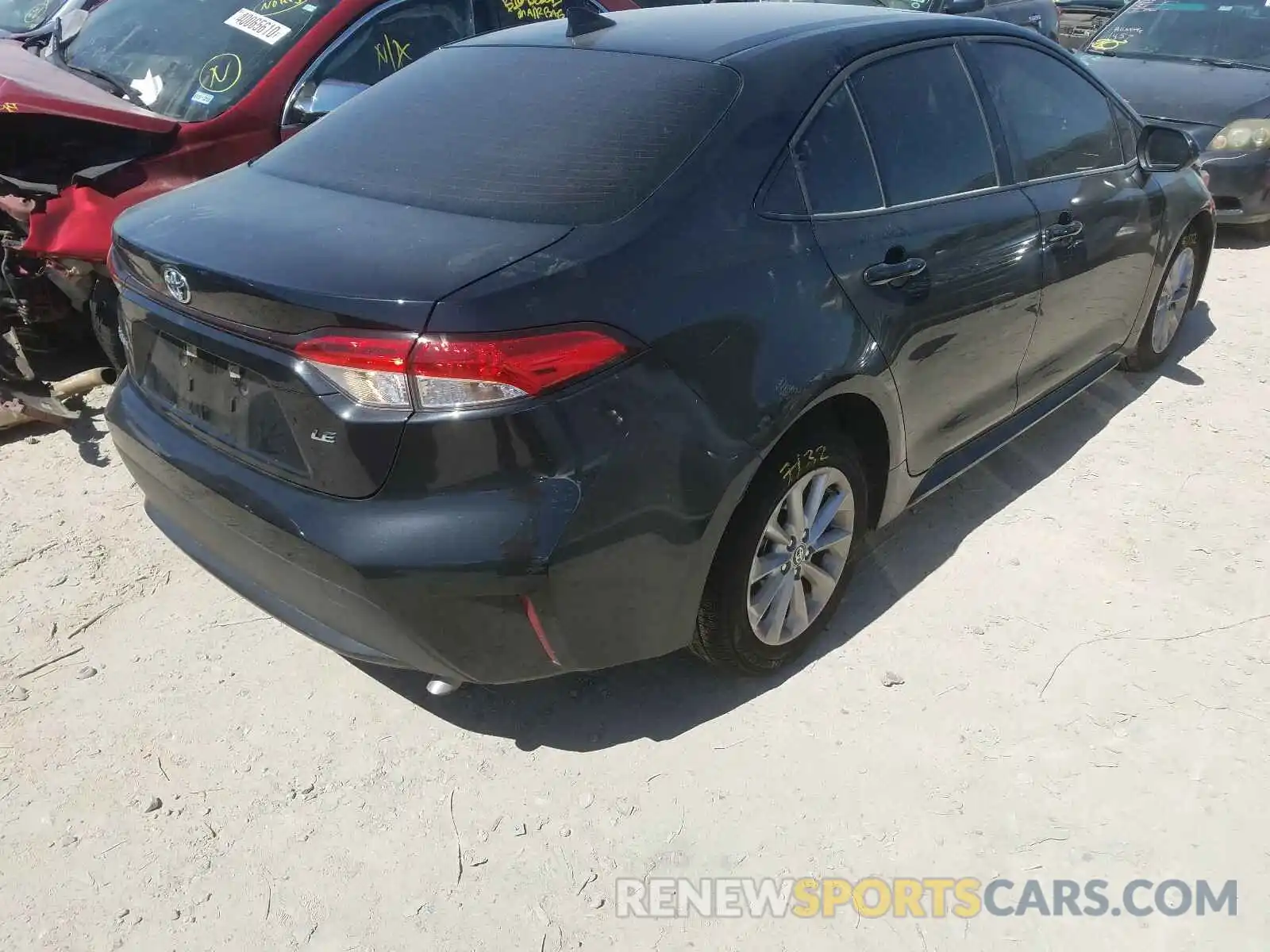 4 Photograph of a damaged car JTDHPRAE0LJ057018 TOYOTA COROLLA 2020