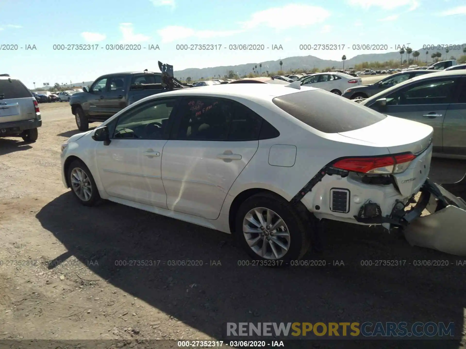 3 Photograph of a damaged car JTDHPRAE0LJ058153 TOYOTA COROLLA 2020