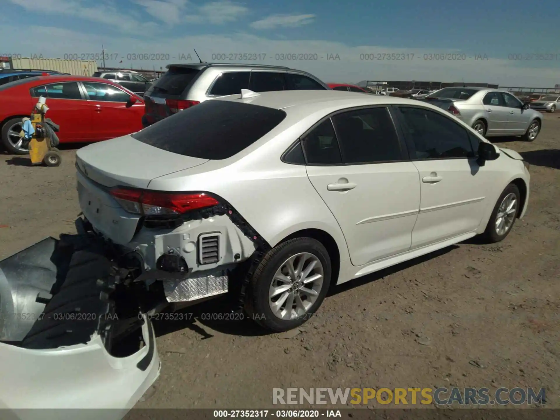 4 Photograph of a damaged car JTDHPRAE0LJ058153 TOYOTA COROLLA 2020