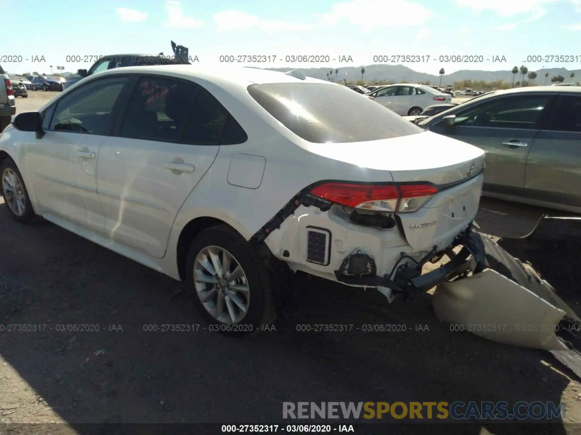 6 Photograph of a damaged car JTDHPRAE0LJ058153 TOYOTA COROLLA 2020