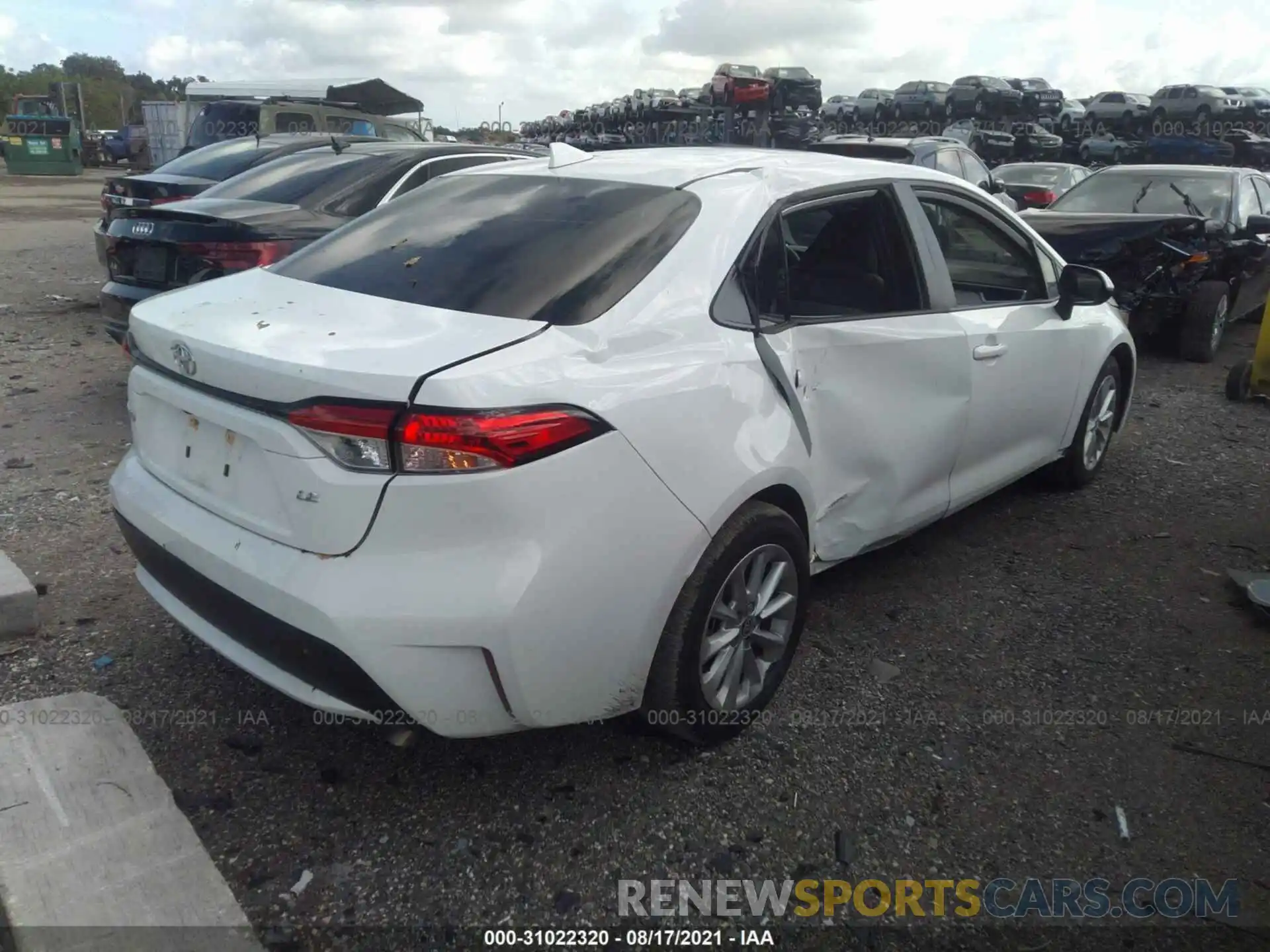 4 Photograph of a damaged car JTDHPRAE0LJ062977 TOYOTA COROLLA 2020