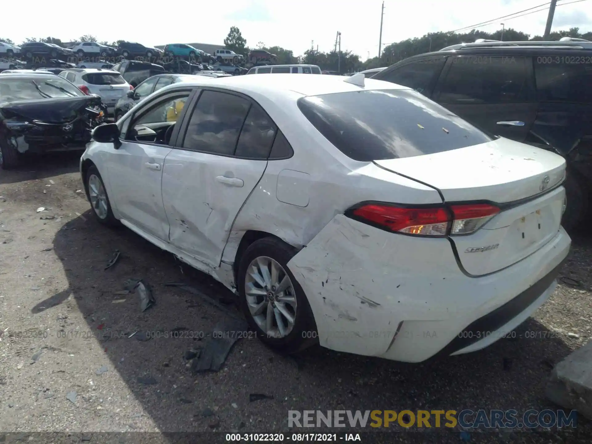 6 Photograph of a damaged car JTDHPRAE0LJ062977 TOYOTA COROLLA 2020