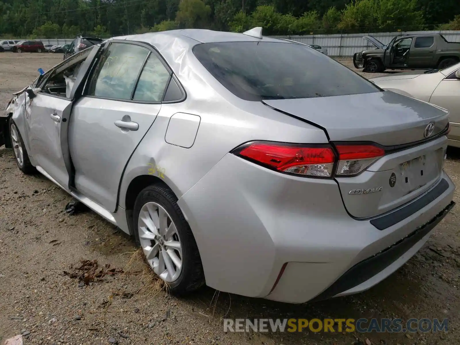 3 Photograph of a damaged car JTDHPRAE0LJ070996 TOYOTA COROLLA 2020