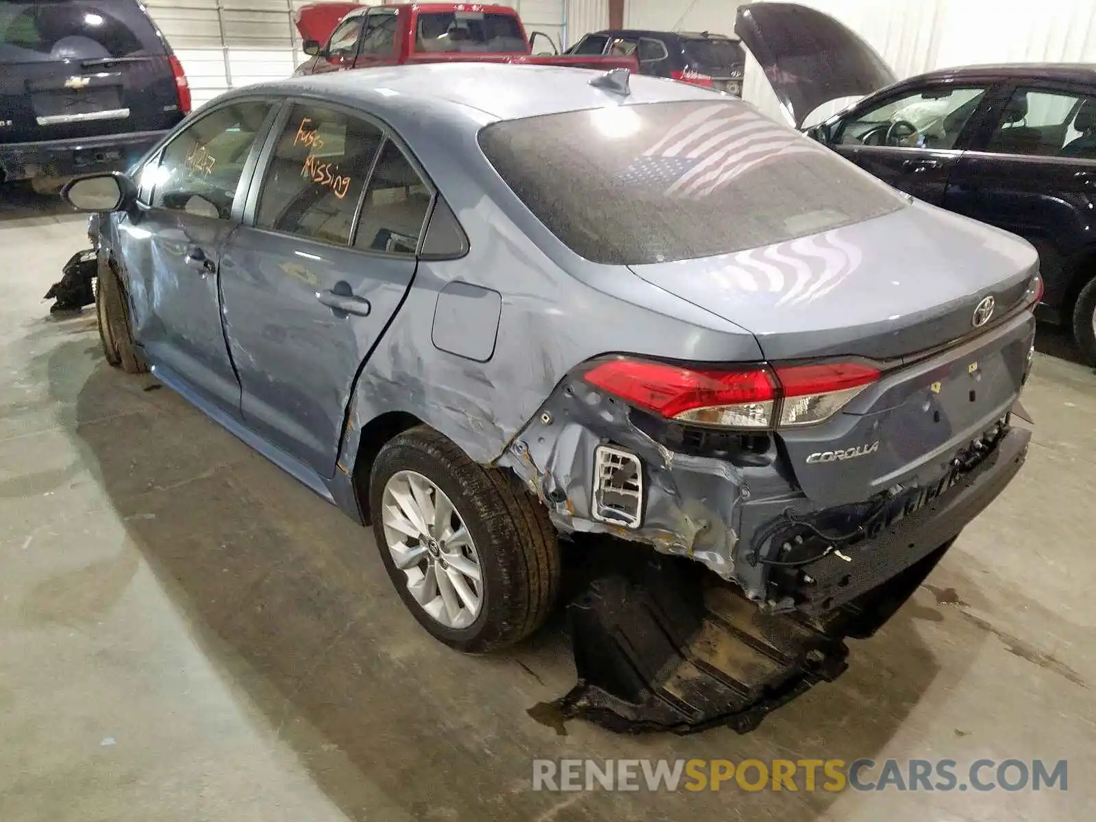 3 Photograph of a damaged car JTDHPRAE1LJ000617 TOYOTA COROLLA 2020