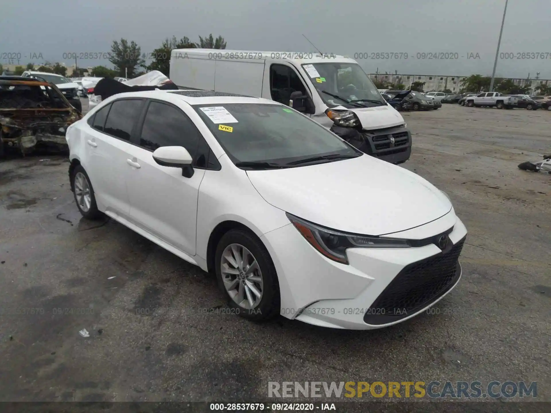 1 Photograph of a damaged car JTDHPRAE1LJ006207 TOYOTA COROLLA 2020