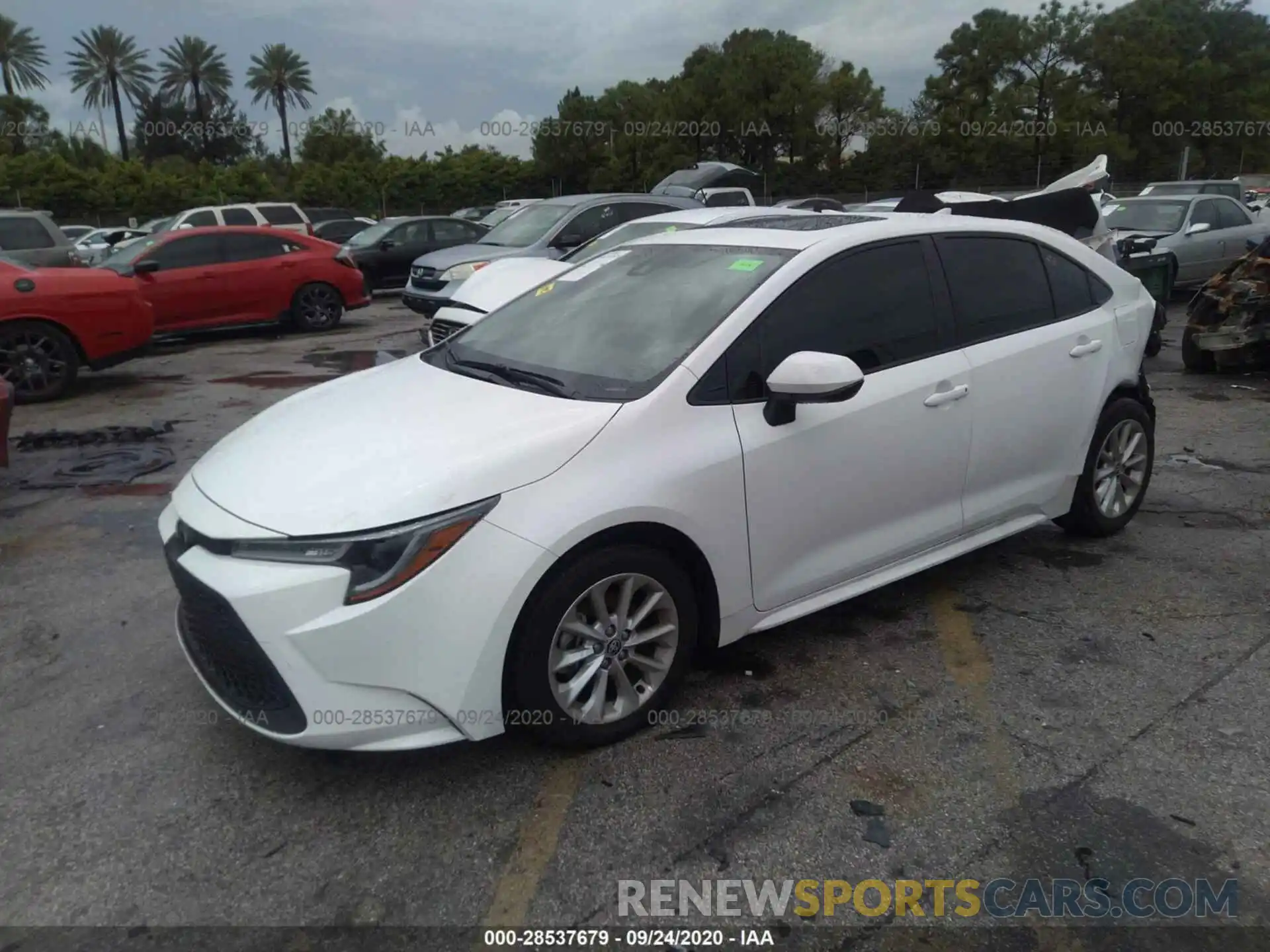 2 Photograph of a damaged car JTDHPRAE1LJ006207 TOYOTA COROLLA 2020