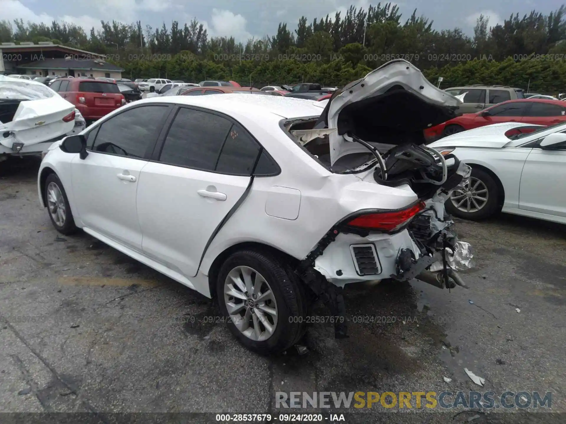 3 Photograph of a damaged car JTDHPRAE1LJ006207 TOYOTA COROLLA 2020