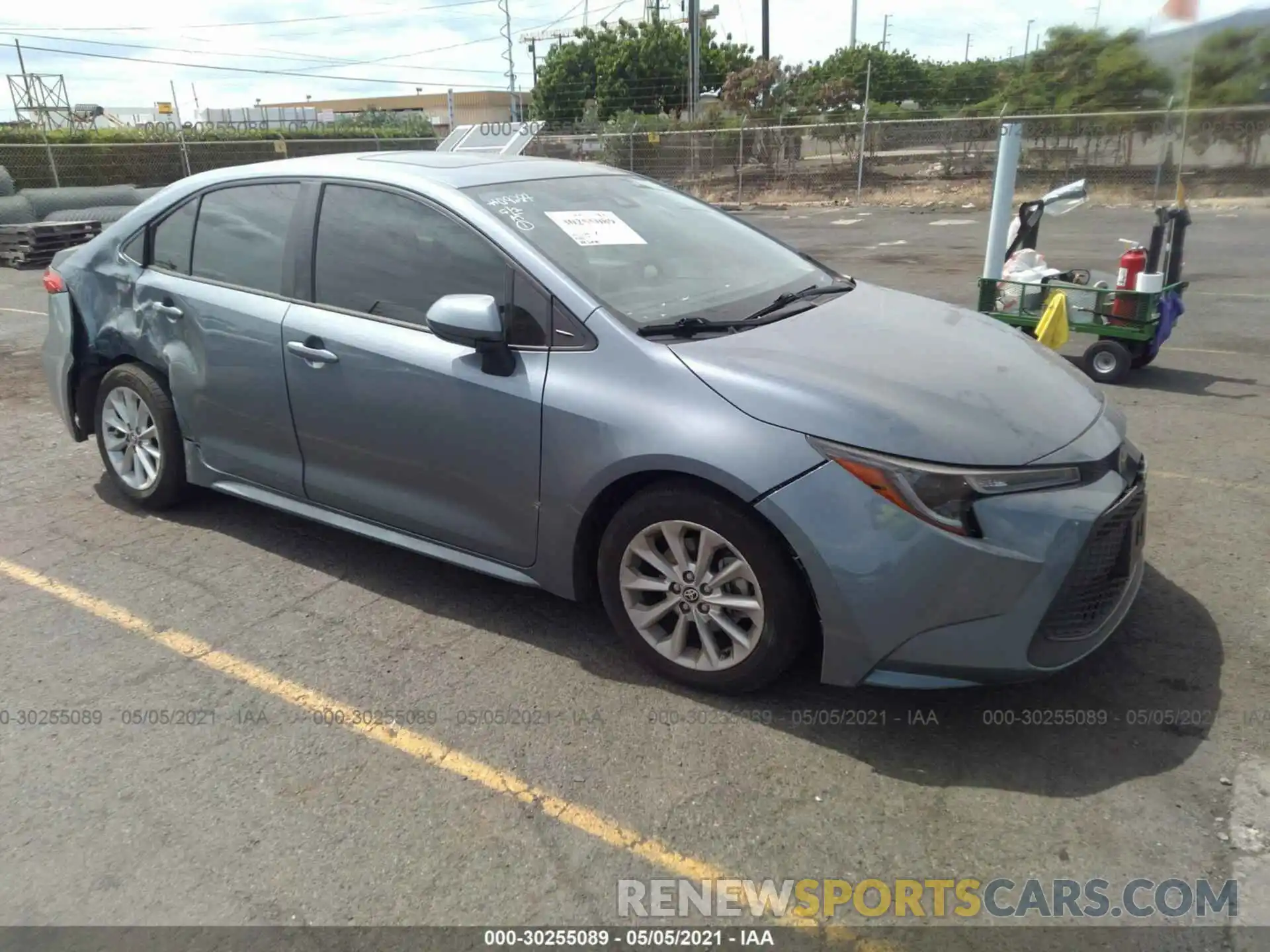 1 Photograph of a damaged car JTDHPRAE1LJ009284 TOYOTA COROLLA 2020