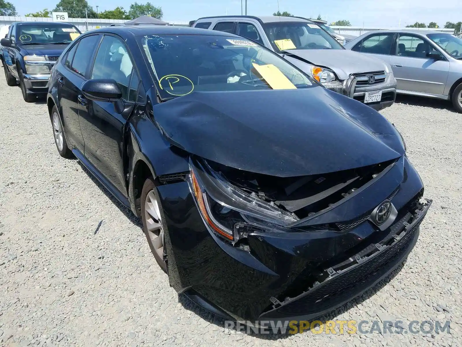 1 Photograph of a damaged car JTDHPRAE1LJ009527 TOYOTA COROLLA 2020