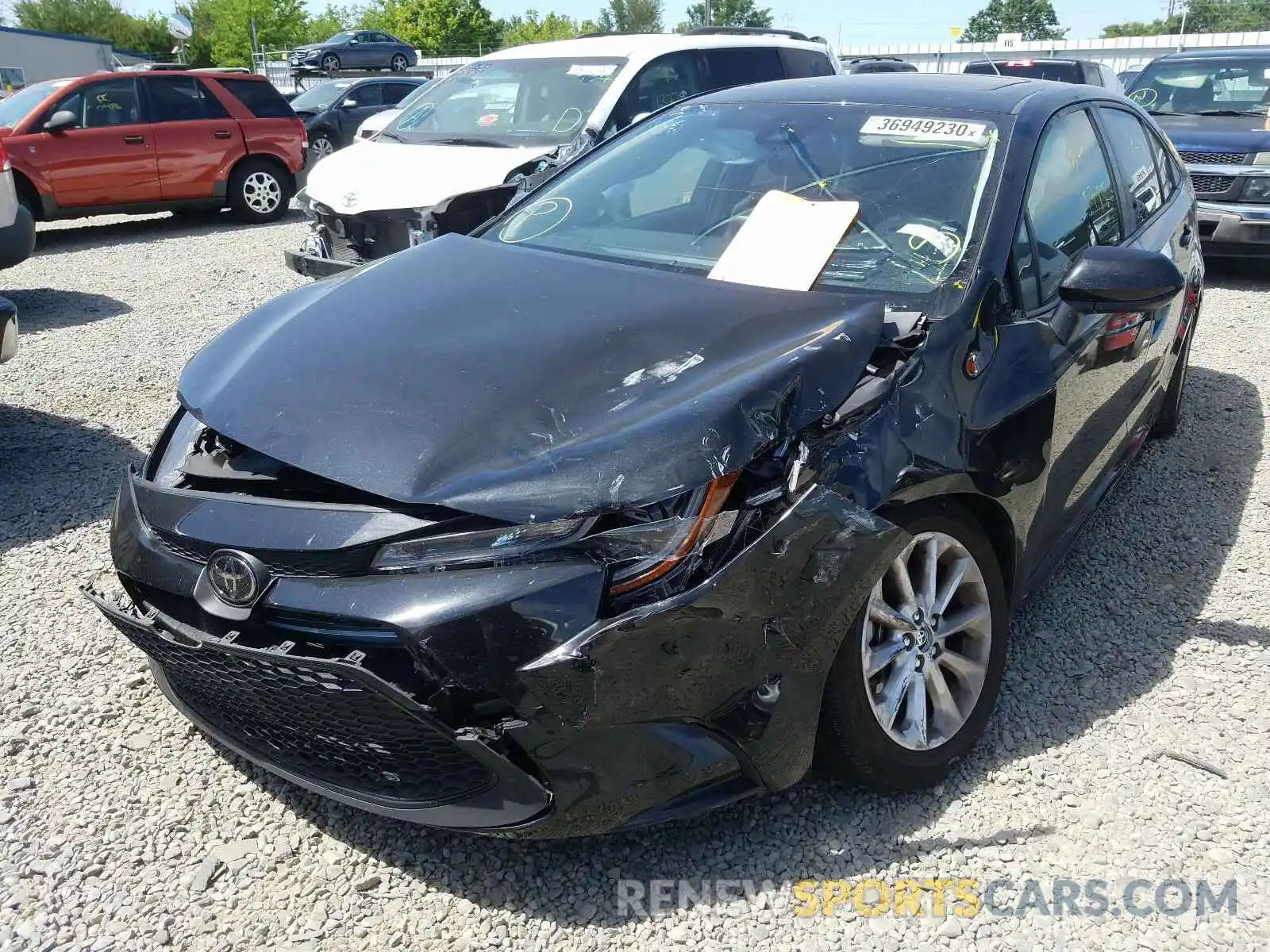 2 Photograph of a damaged car JTDHPRAE1LJ009527 TOYOTA COROLLA 2020