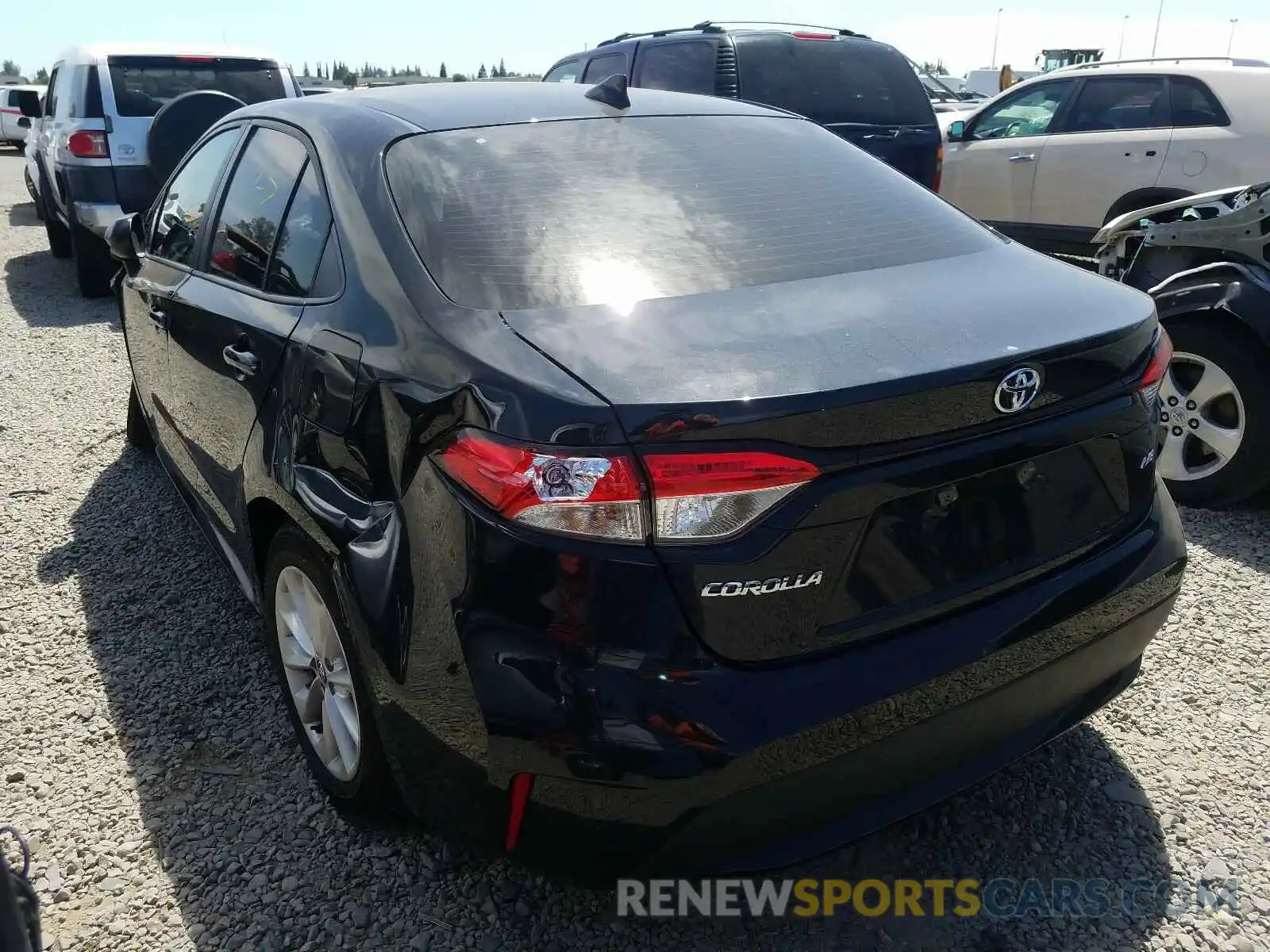 3 Photograph of a damaged car JTDHPRAE1LJ009527 TOYOTA COROLLA 2020