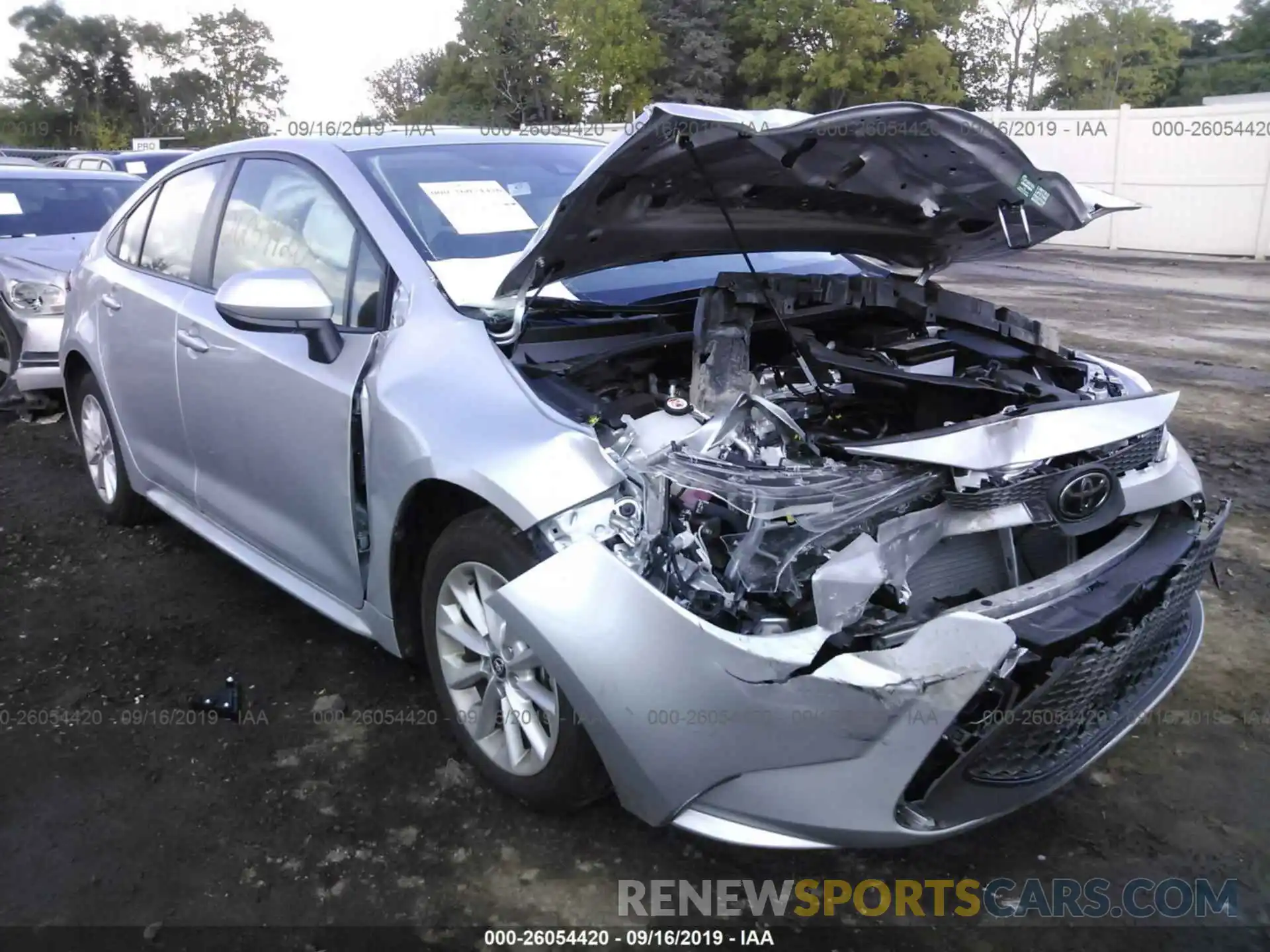 1 Photograph of a damaged car JTDHPRAE1LJ012119 TOYOTA COROLLA 2020