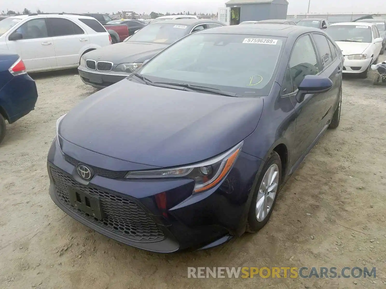 2 Photograph of a damaged car JTDHPRAE1LJ014601 TOYOTA COROLLA 2020