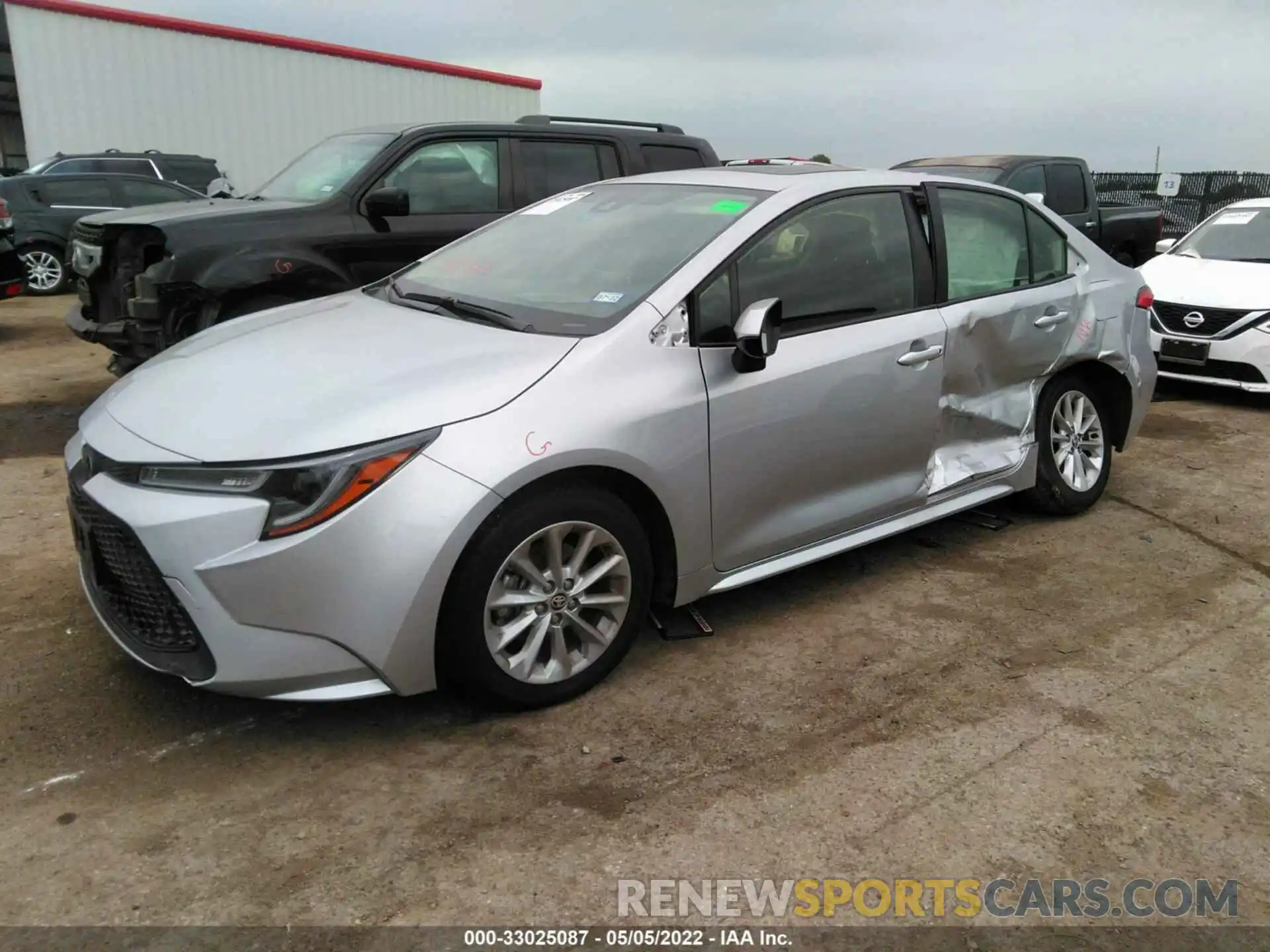 2 Photograph of a damaged car JTDHPRAE1LJ016882 TOYOTA COROLLA 2020