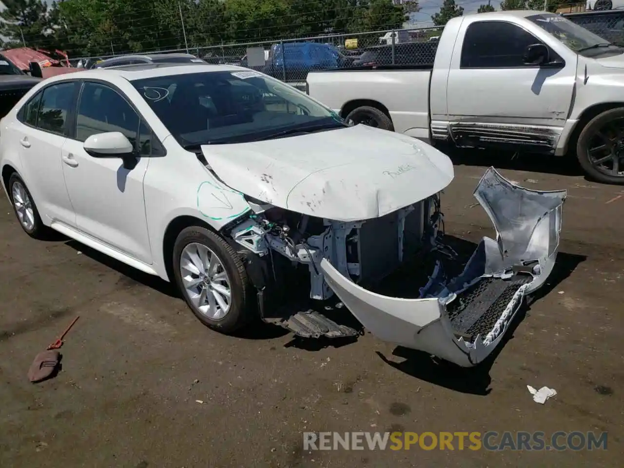 1 Photograph of a damaged car JTDHPRAE1LJ027865 TOYOTA COROLLA 2020