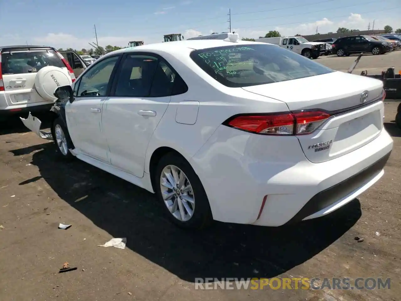 3 Photograph of a damaged car JTDHPRAE1LJ027865 TOYOTA COROLLA 2020