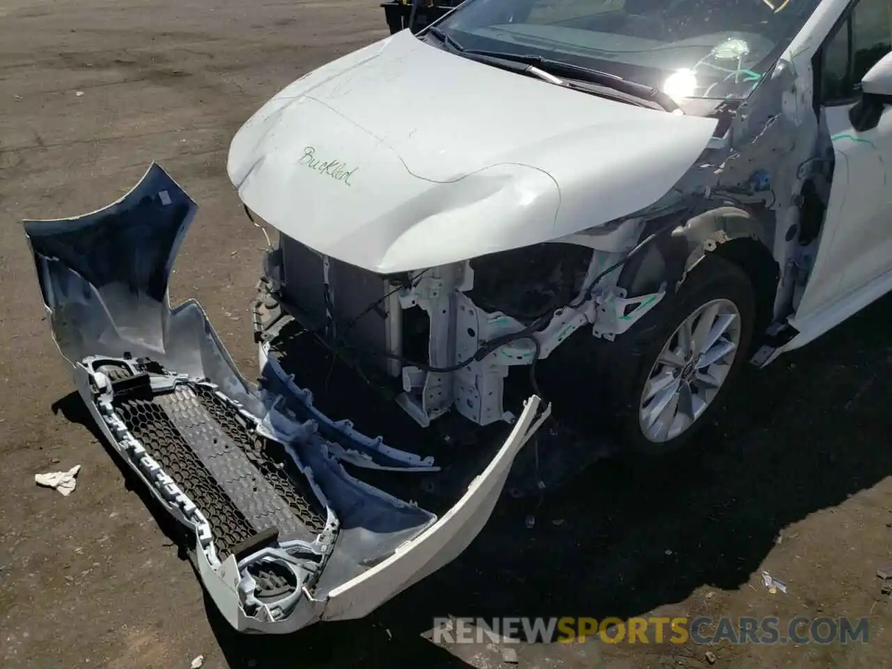 9 Photograph of a damaged car JTDHPRAE1LJ027865 TOYOTA COROLLA 2020