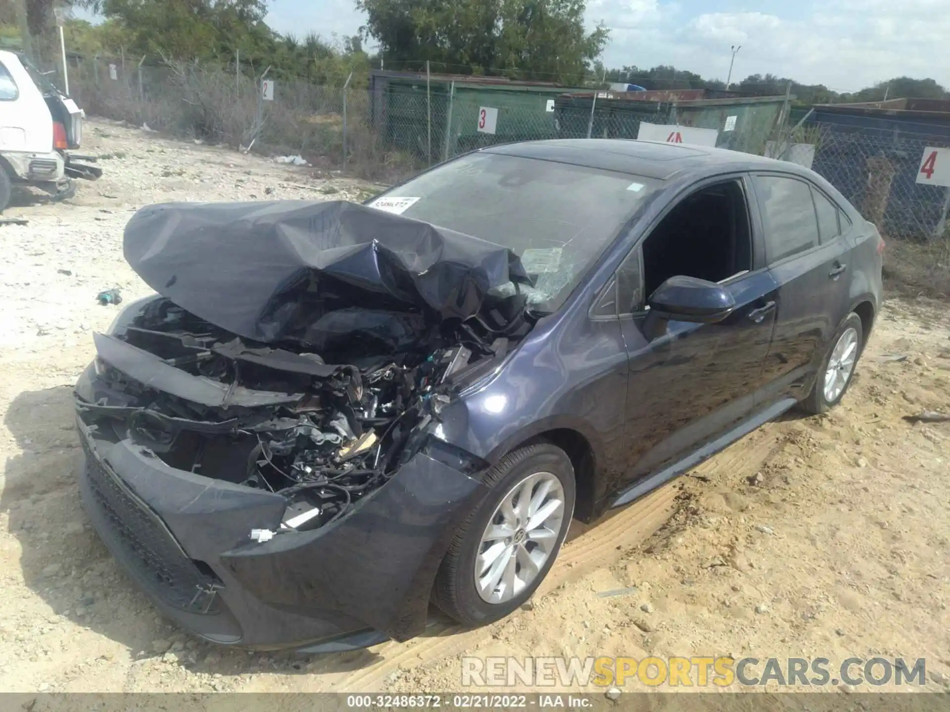 2 Photograph of a damaged car JTDHPRAE1LJ031690 TOYOTA COROLLA 2020