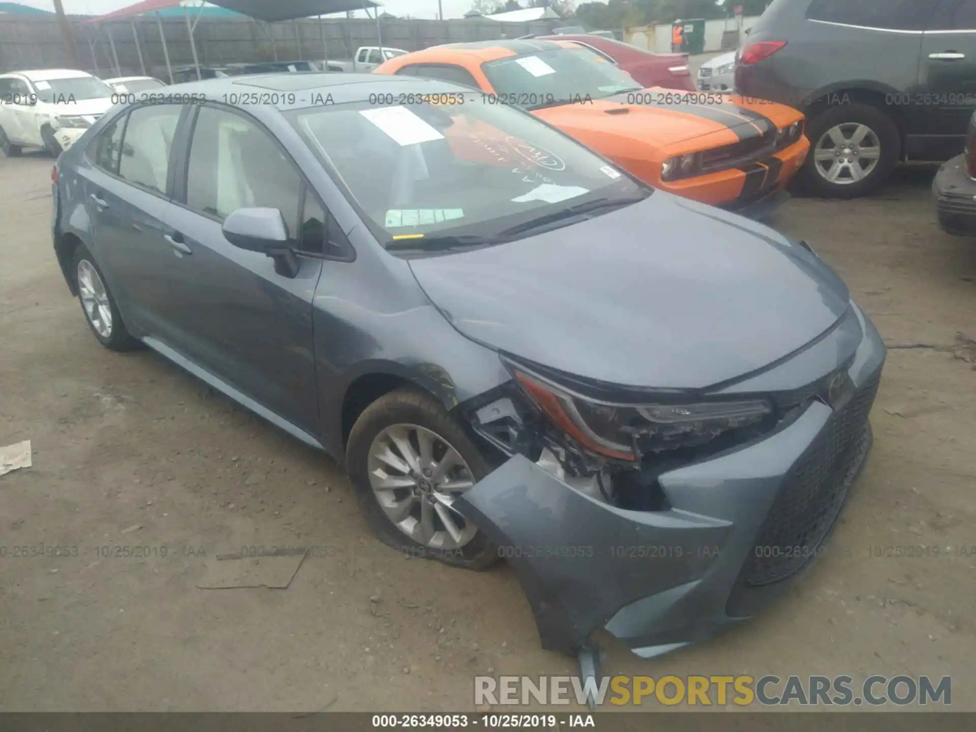 1 Photograph of a damaged car JTDHPRAE1LJ031768 TOYOTA COROLLA 2020