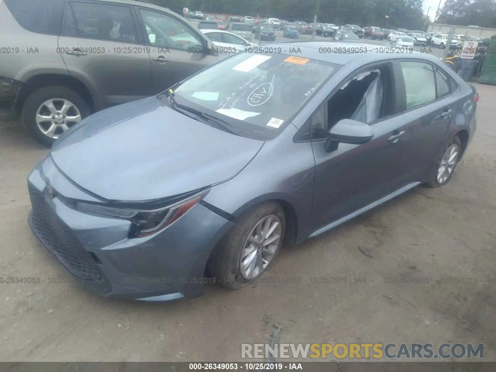 2 Photograph of a damaged car JTDHPRAE1LJ031768 TOYOTA COROLLA 2020